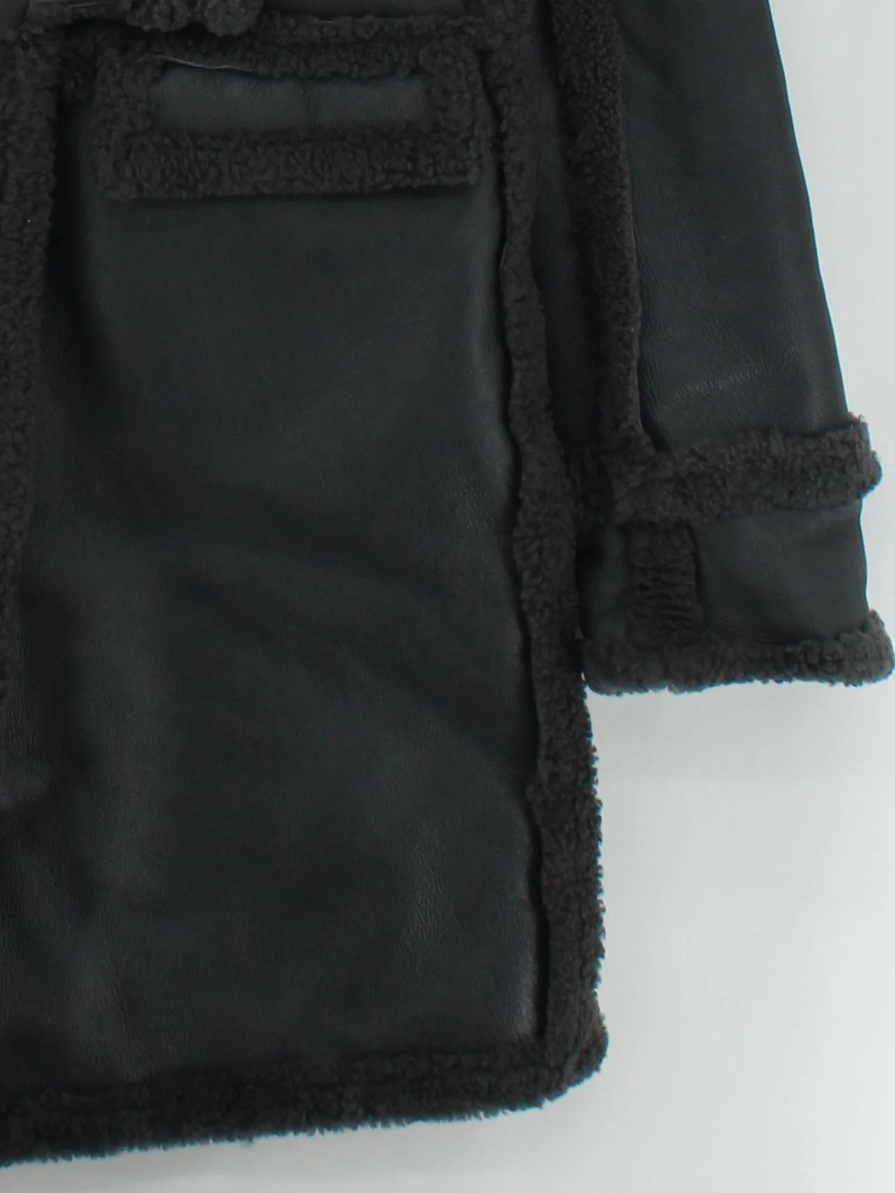 Paul Smith Women's Coat Chest: 40 in Grey 100% Faux Leather Overcoat - Image 4
