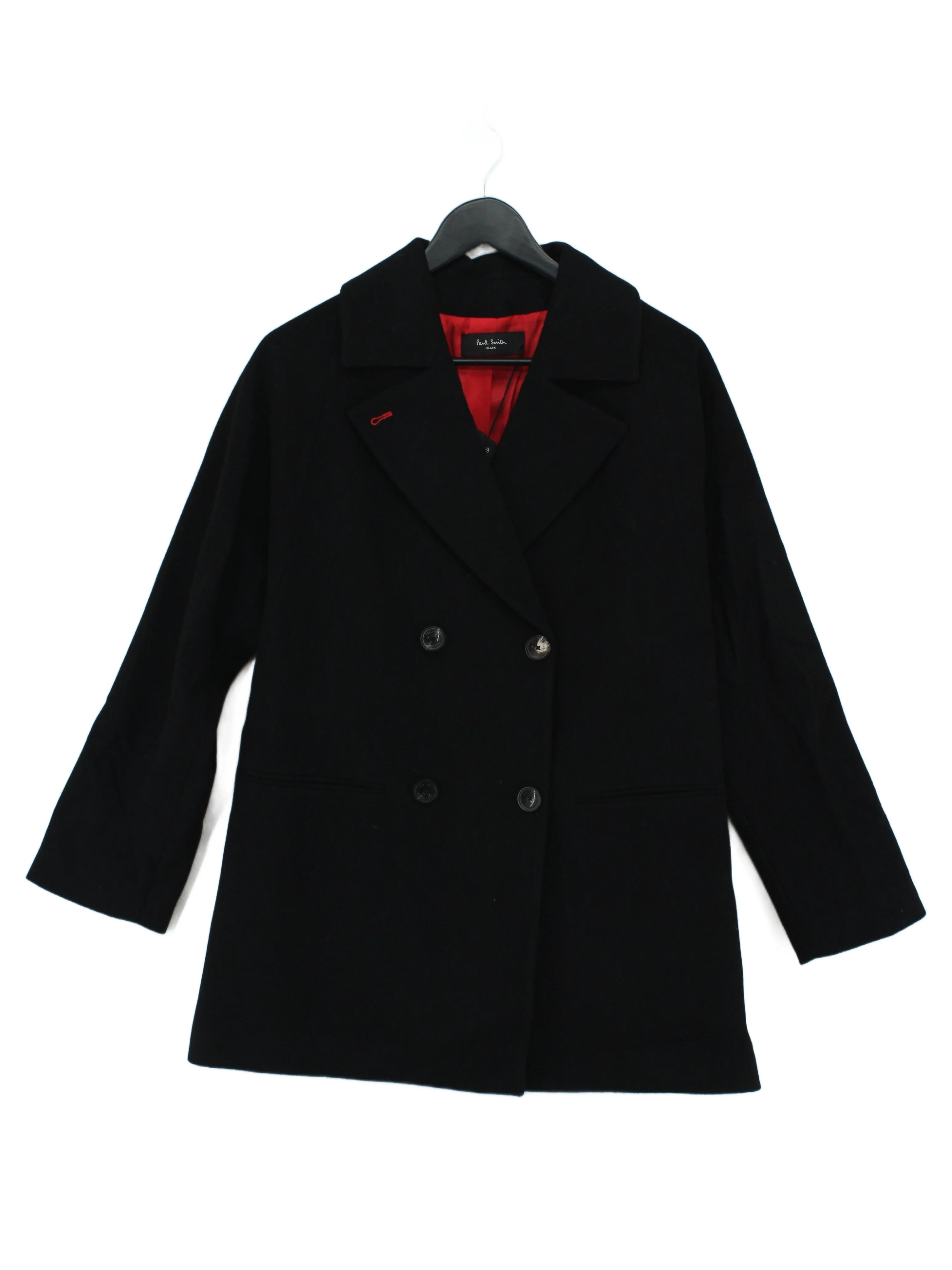 Paul Smith Women's Coat UK 14 Black Wool New with tags