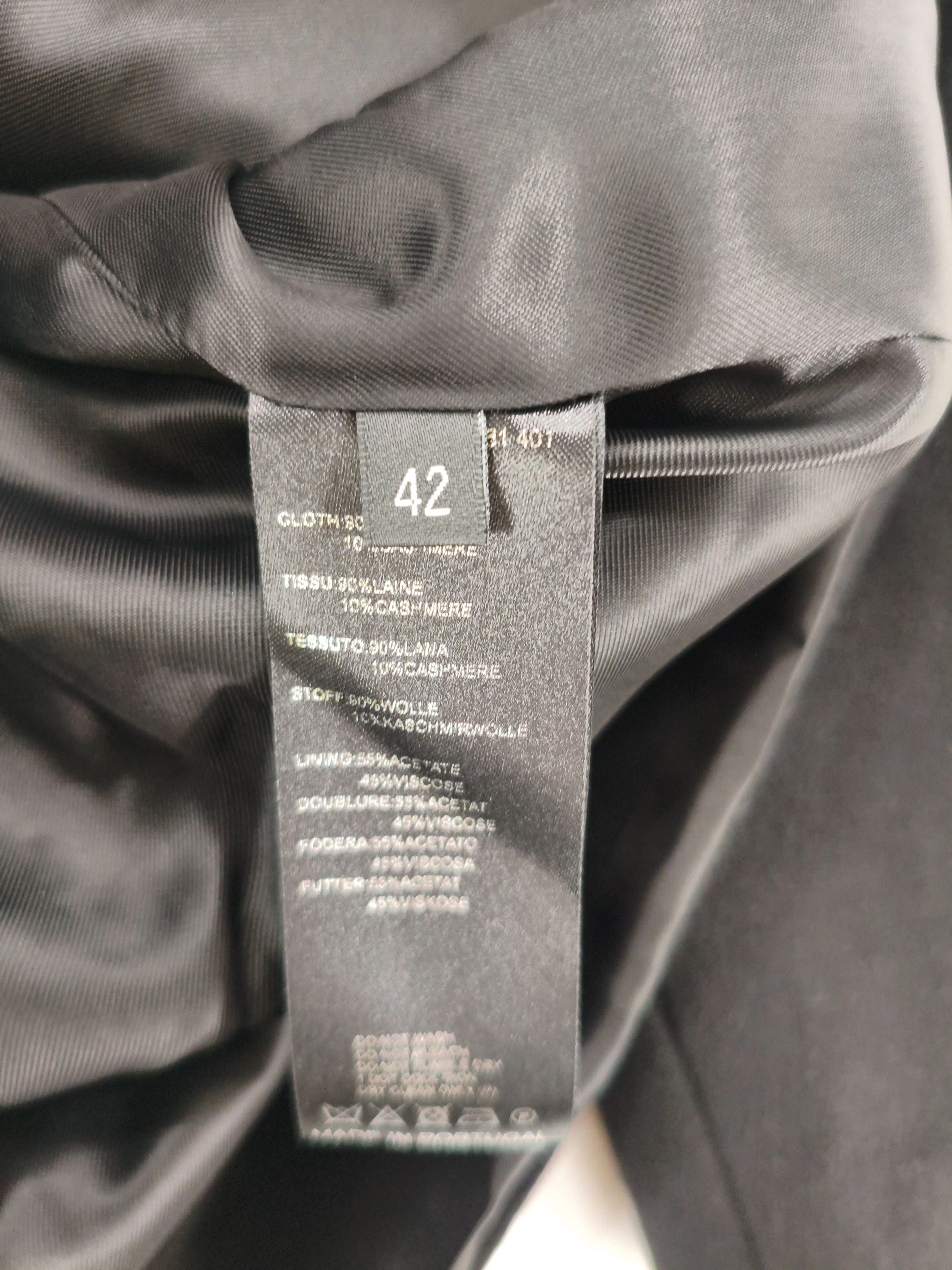 Paul Smith Women's Coat UK 14 Black Wool New with tags - Image 6