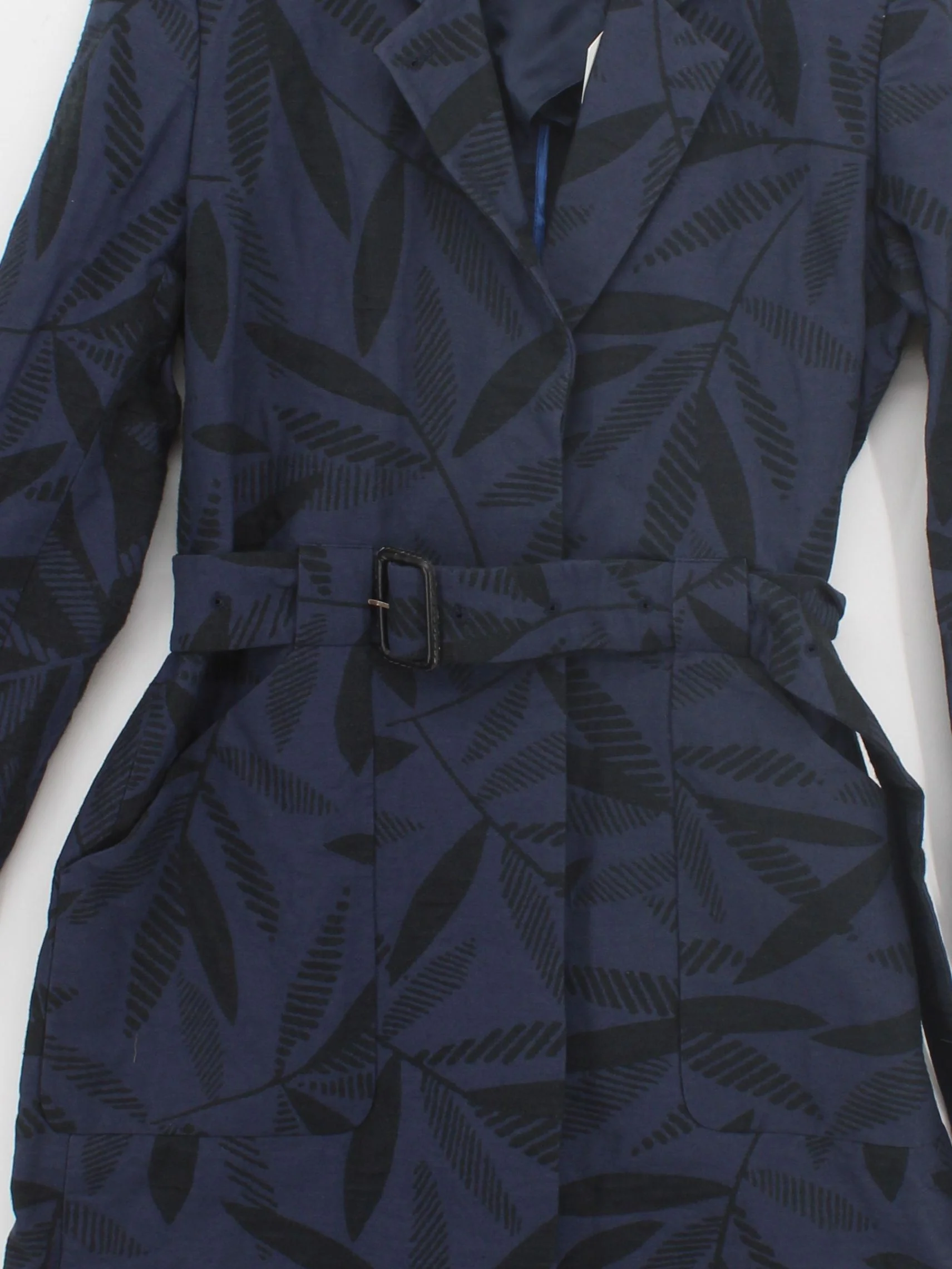 Paul Smith Women's Coat UK 14 Blue Cotton - Image 3
