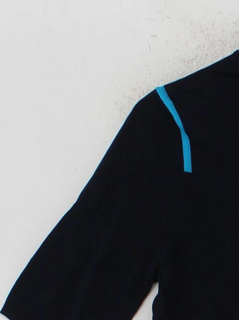 Paul Smith Women's Jumper S Blue 100% Cotton High Neck Pullover New with tags - Image 4
