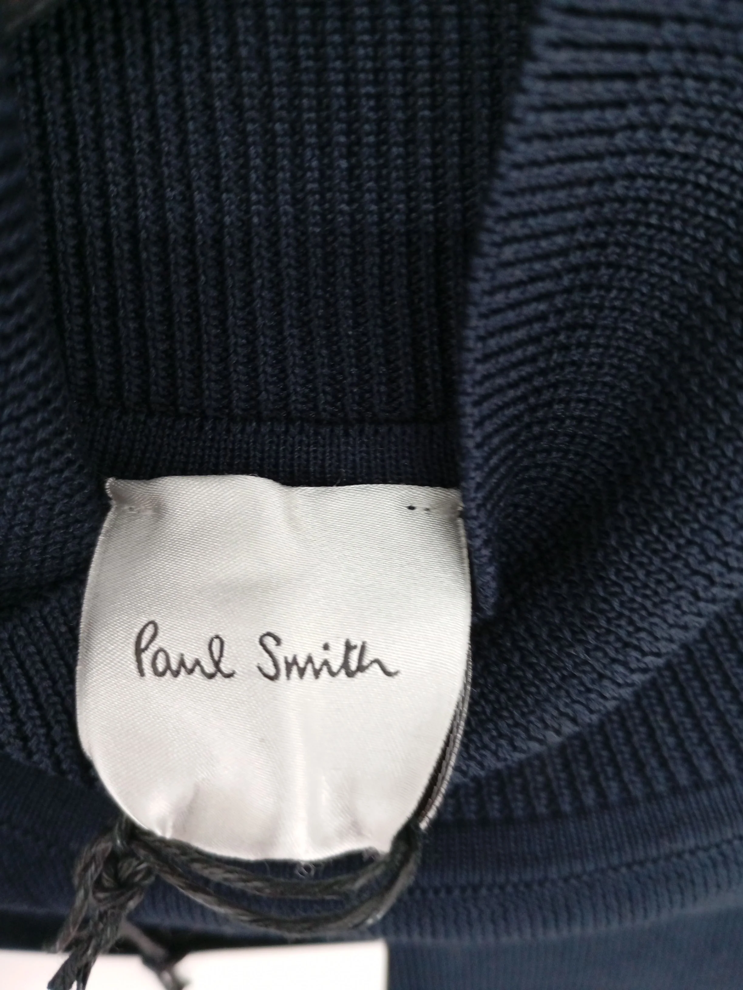 Paul Smith Women's Jumper S Blue 100% Cotton High Neck Pullover New with tags - Image 5