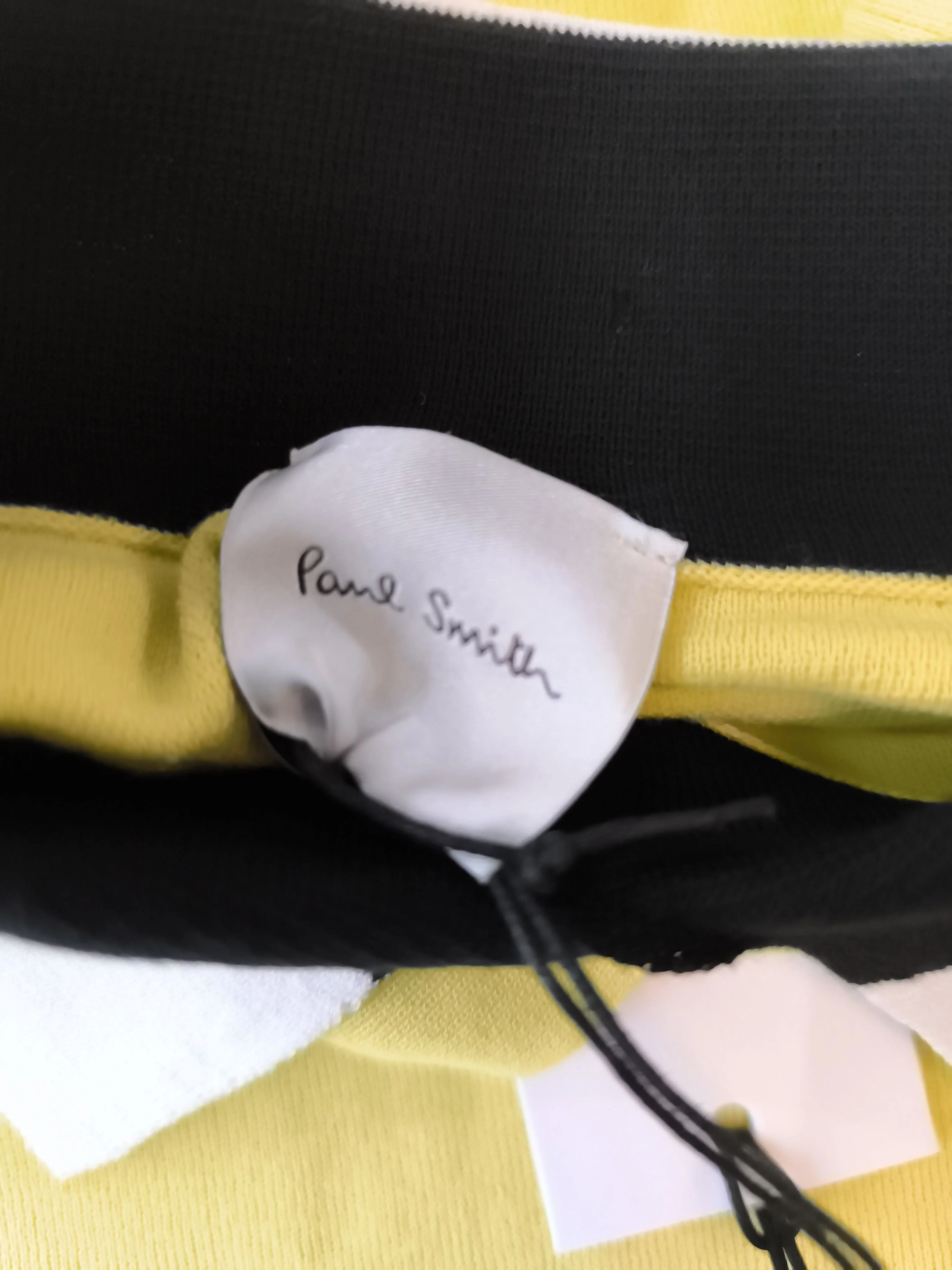 Paul Smith Women's Jumper S Yellow 100% Cotton Collared Pullover New with tags - Image 5