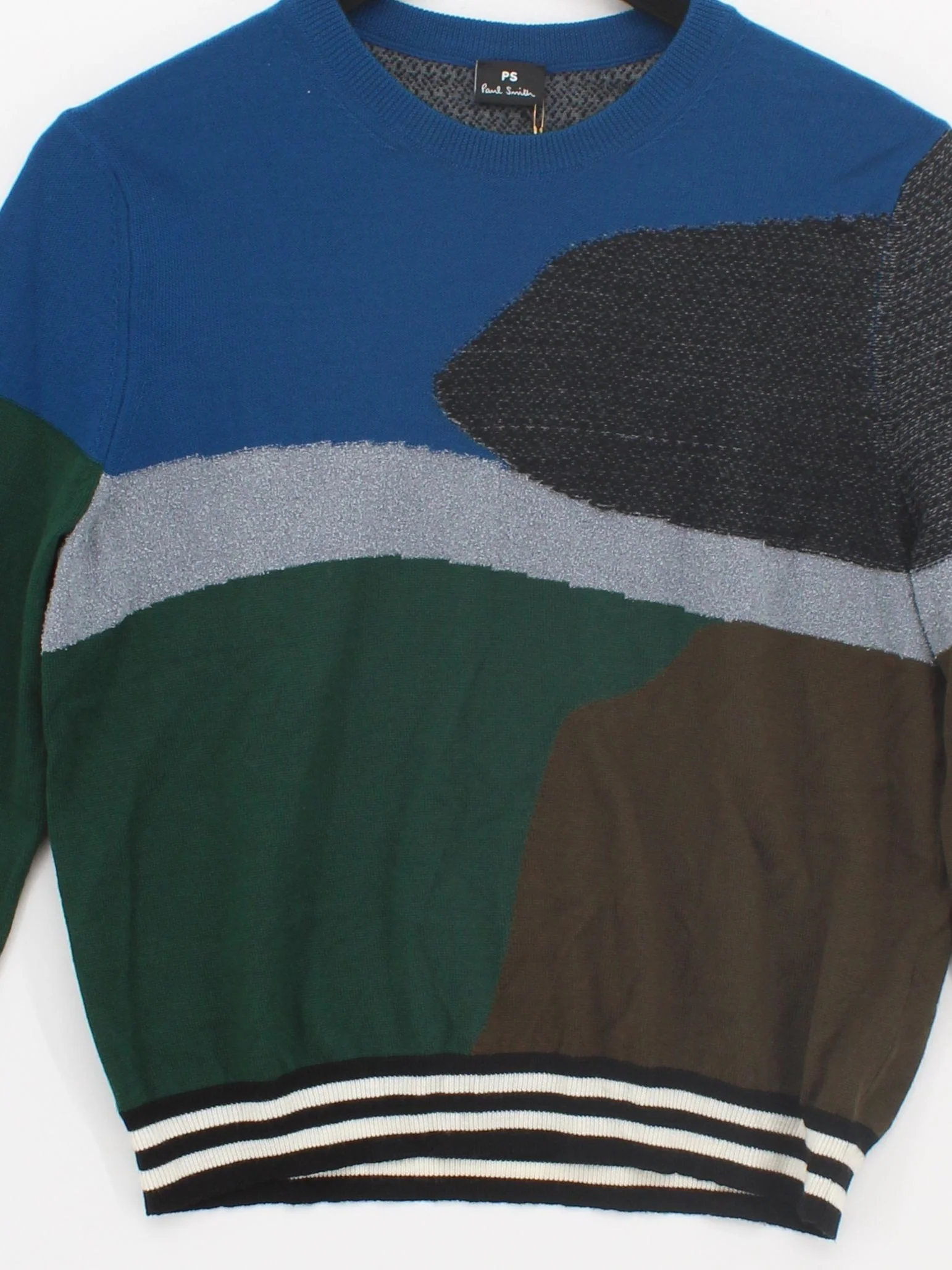 Paul Smith Women's Jumper UK 12 Multi Wool with Cotton, Polyamide Pullover - Image 3