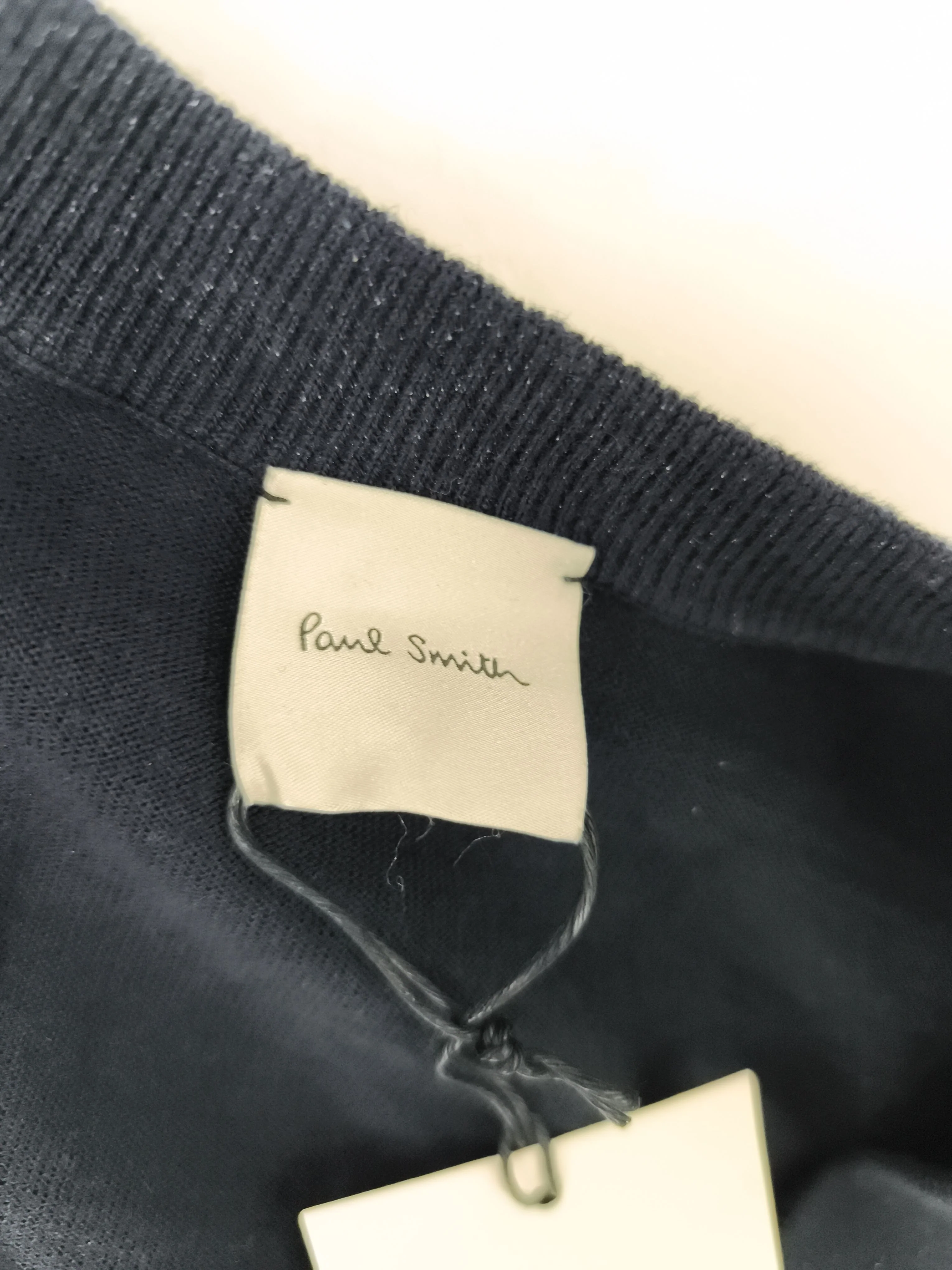 Paul Smith Women's Jumper XS Blue 100% Wool V-Neck Pullover New with tags - Image 5