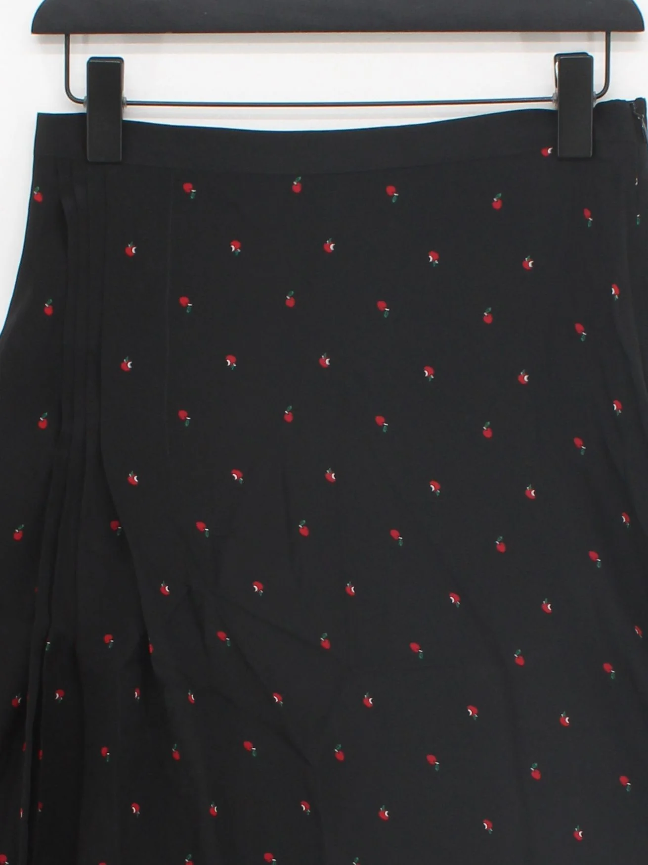 Paul Smith Women's Midi Skirt L Black Floral 100% Silk Midi A-Line - Image 3