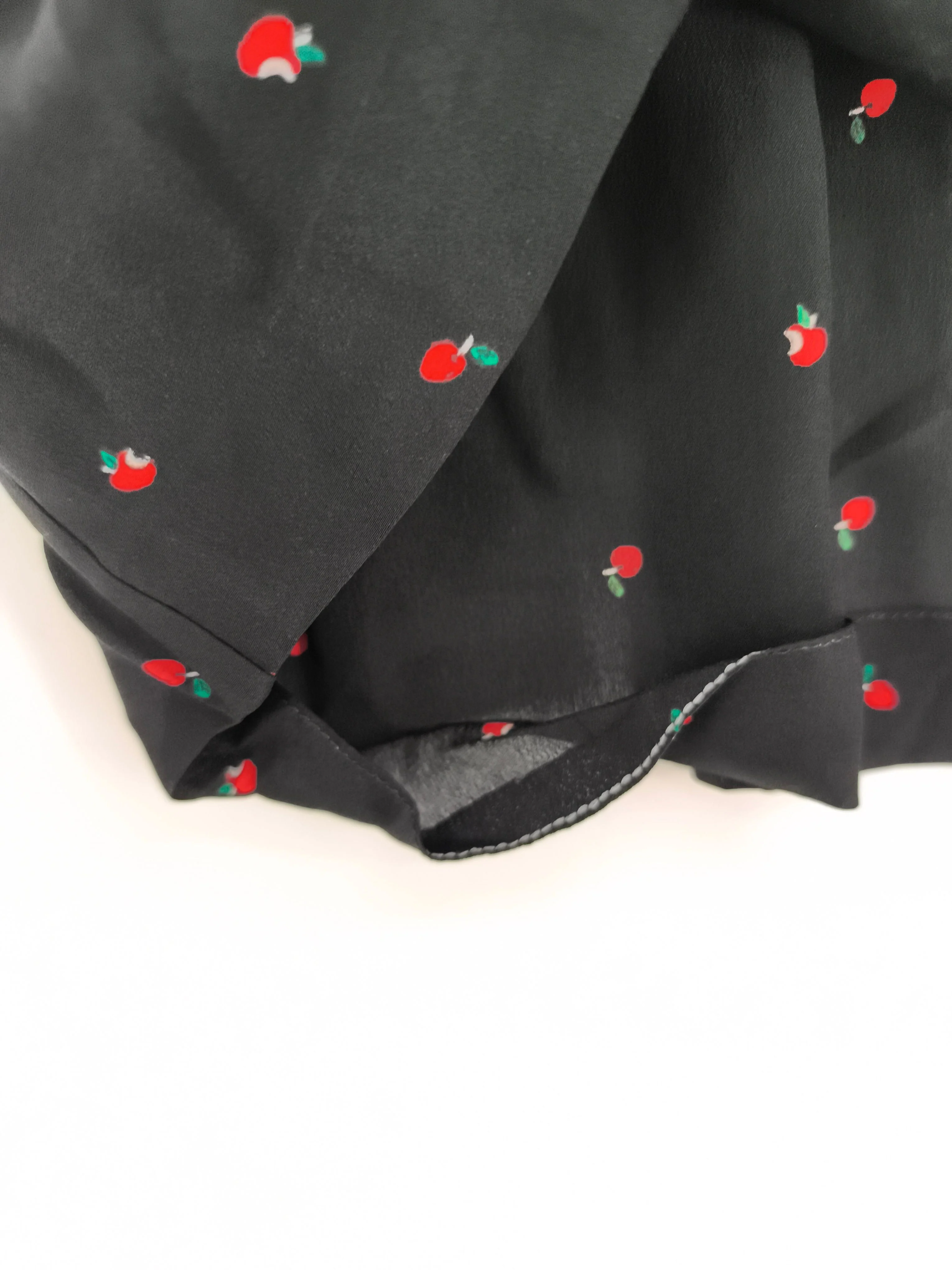 Paul Smith Women's Midi Skirt L Black Floral 100% Silk Midi A-Line - Image 5