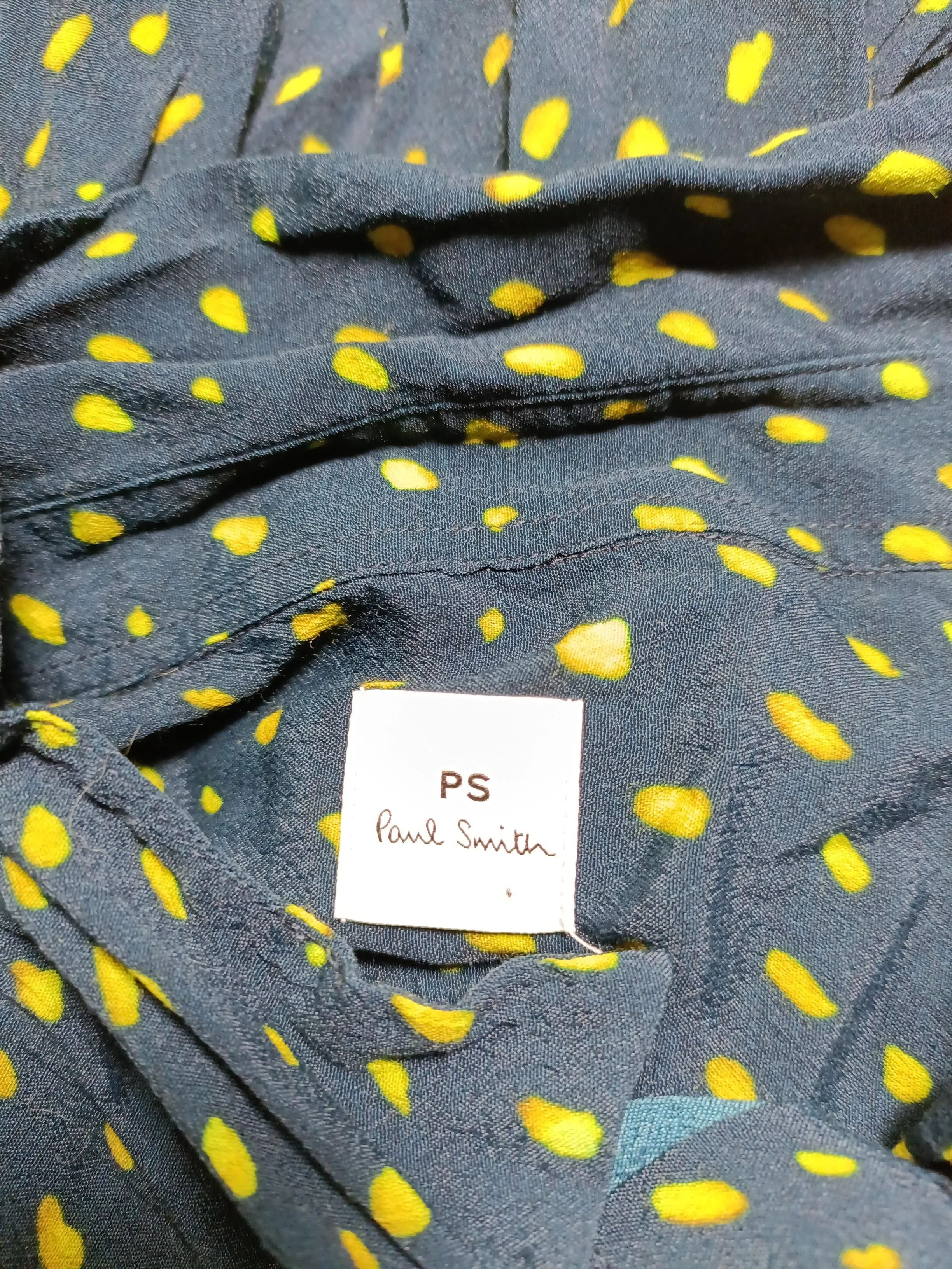 Paul Smith Women's Shirt L Blue 100% Viscose Long Sleeve Collared Basic - Image 5