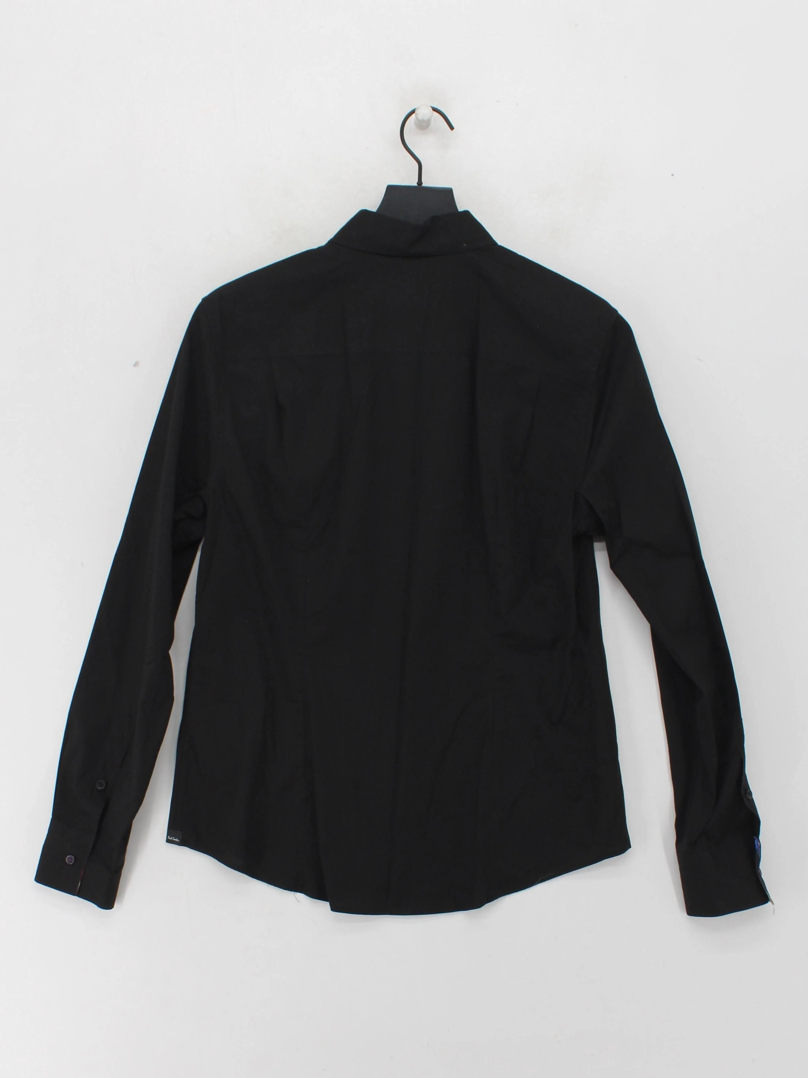 Paul Smith Women's Shirt UK 18 Black Cotton with Elastane Basic - Image 2
