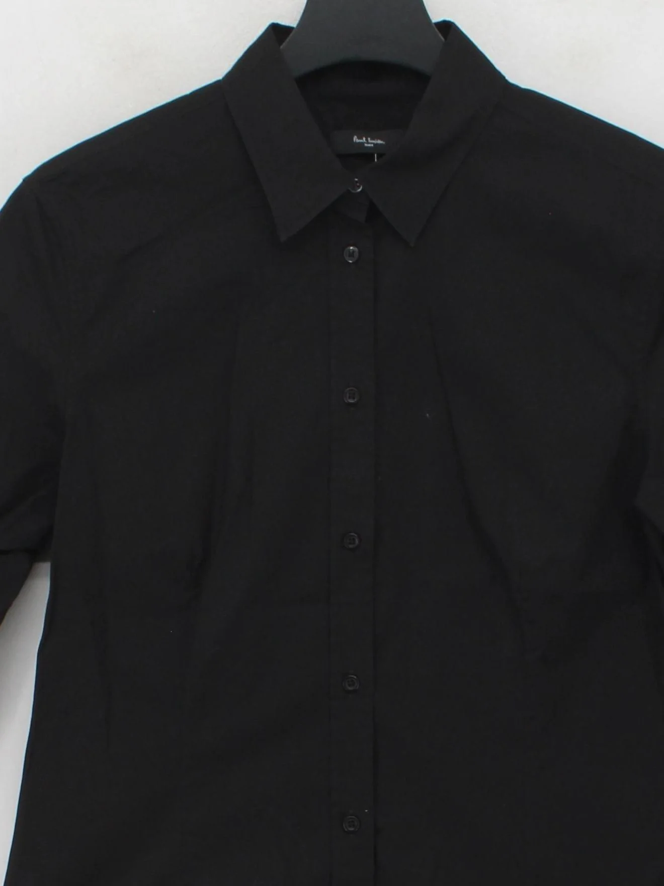 Paul Smith Women's Shirt UK 18 Black Cotton with Elastane Basic - Image 3