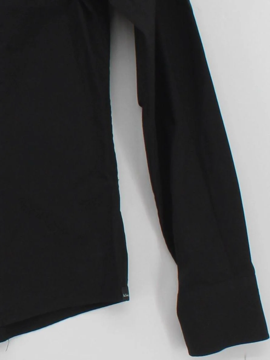 Paul Smith Women's Shirt UK 18 Black Cotton with Elastane Basic - Image 4