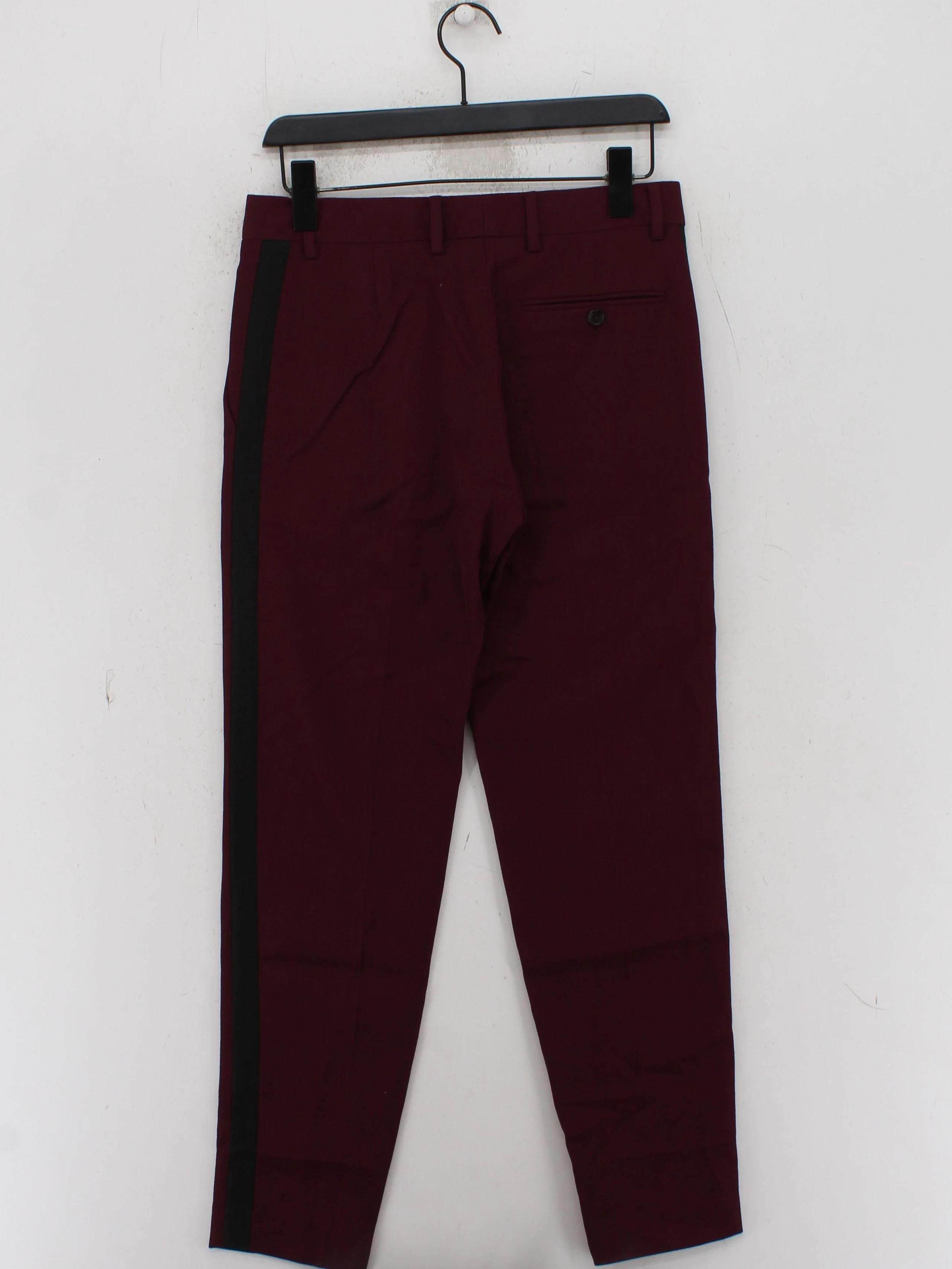 Paul Smith Women's Suit Trousers UK 12 Red 100% Wool Dress Pants New with tags - Image 2