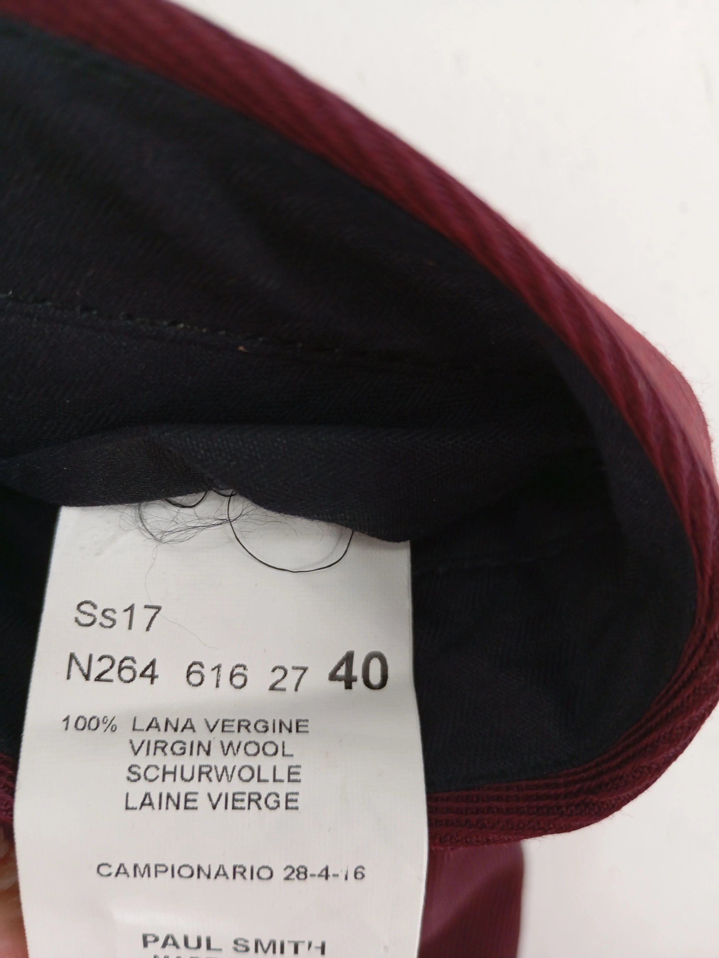 Paul Smith Women's Suit Trousers UK 12 Red 100% Wool Dress Pants New with tags - Image 6