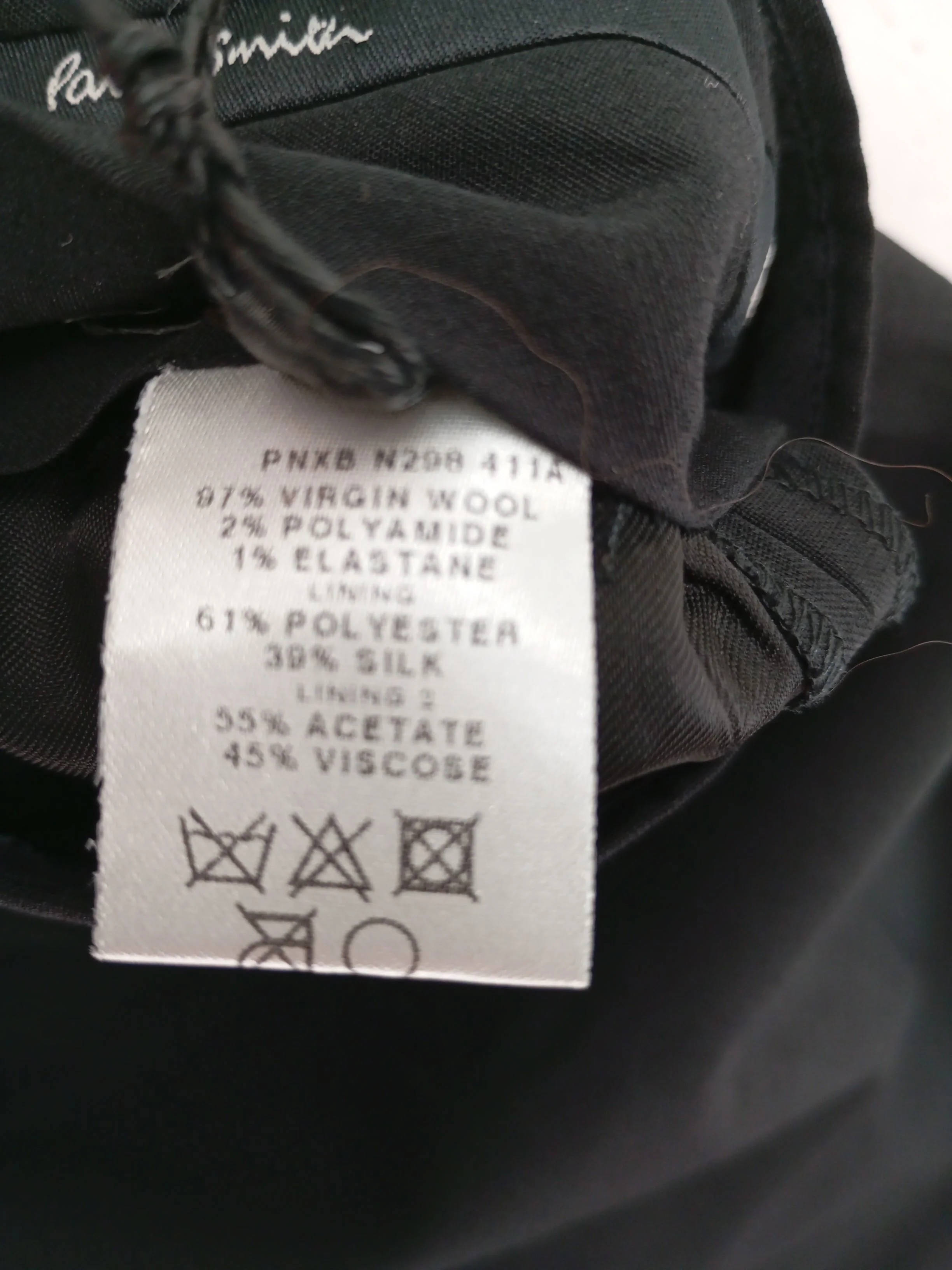 Paul Smith Women's Suit Trousers UK 14 Black Wool New with tags - Image 6