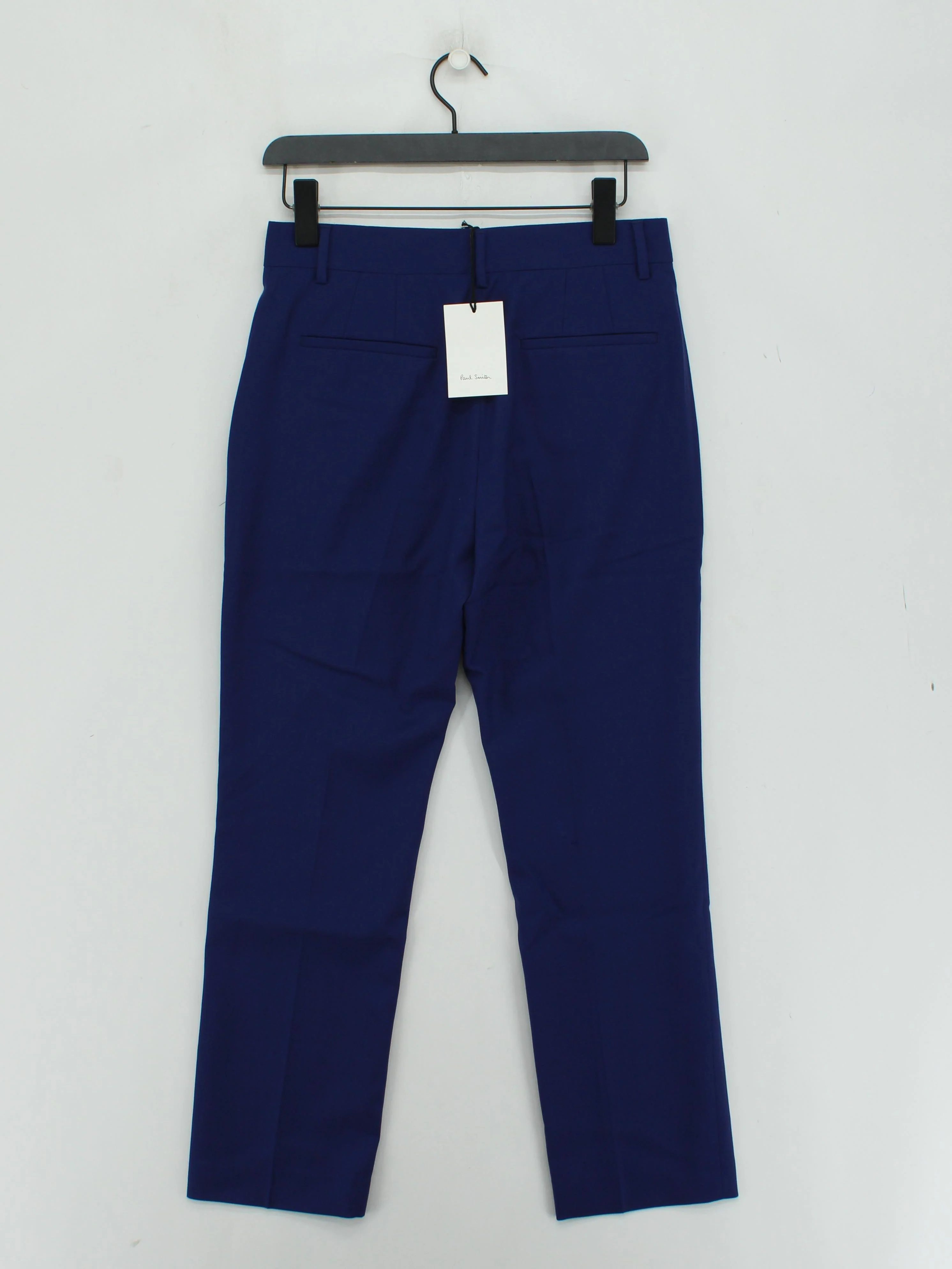 Paul Smith Women's Suit Trousers W 30 in Blue 100% Wool Straight Dress Pants - Image 2