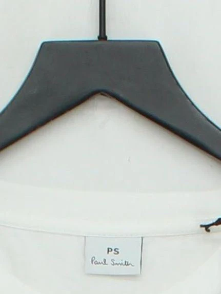 Paul Smith Women's T-Shirt M White 100% Cotton Basic New with tags - Image 3