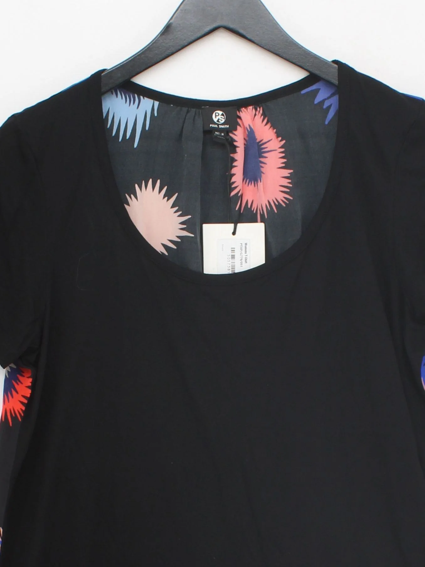 Paul Smith Women's T-Shirt XL Black Lyocell Modal with Silk Basic New with tags - Image 3