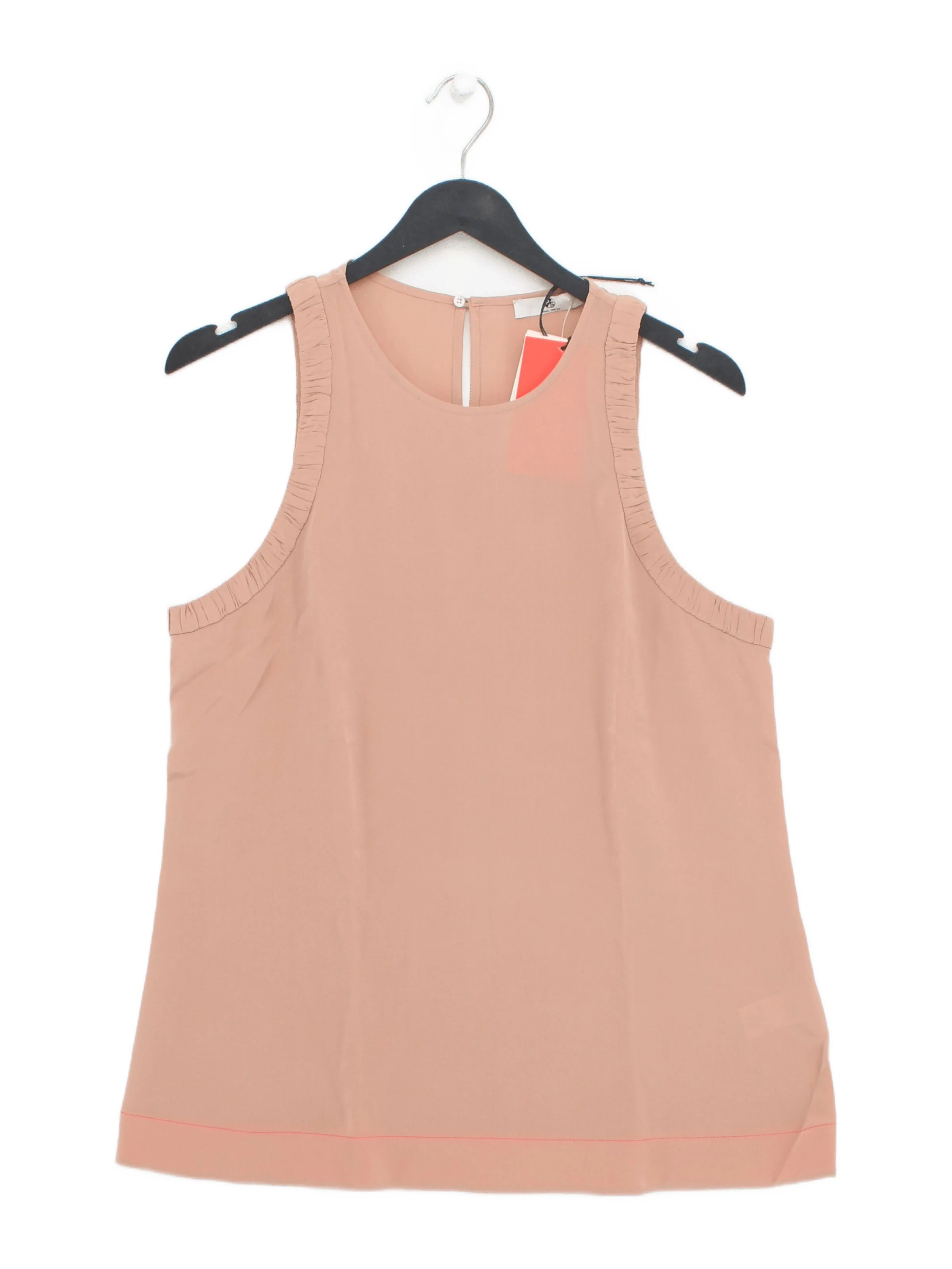 Paul Smith Women's Top UK 14 Tan 100% Silk Basic New with tags
