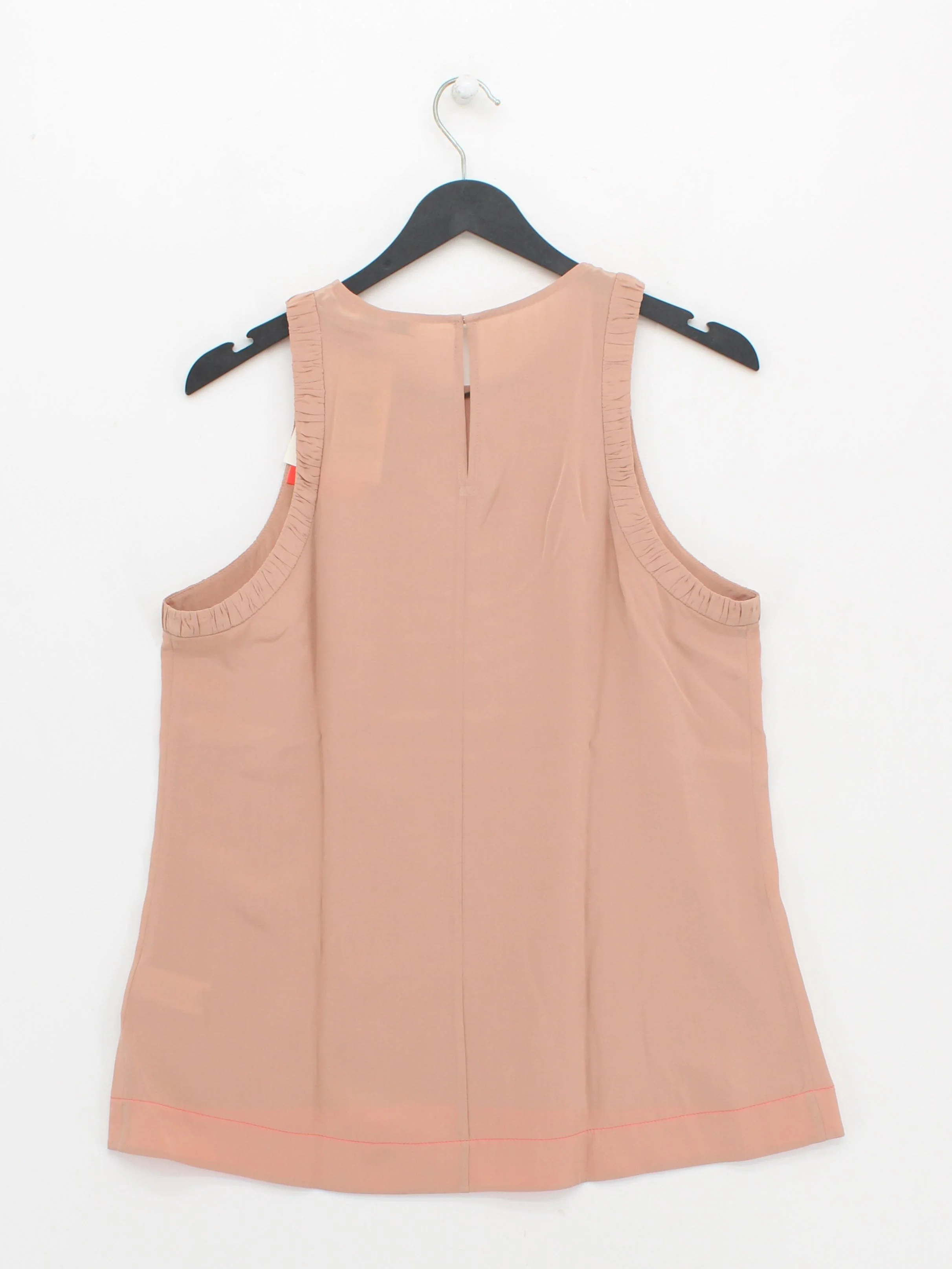 Paul Smith Women's Top UK 14 Tan 100% Silk Basic New with tags - Image 2