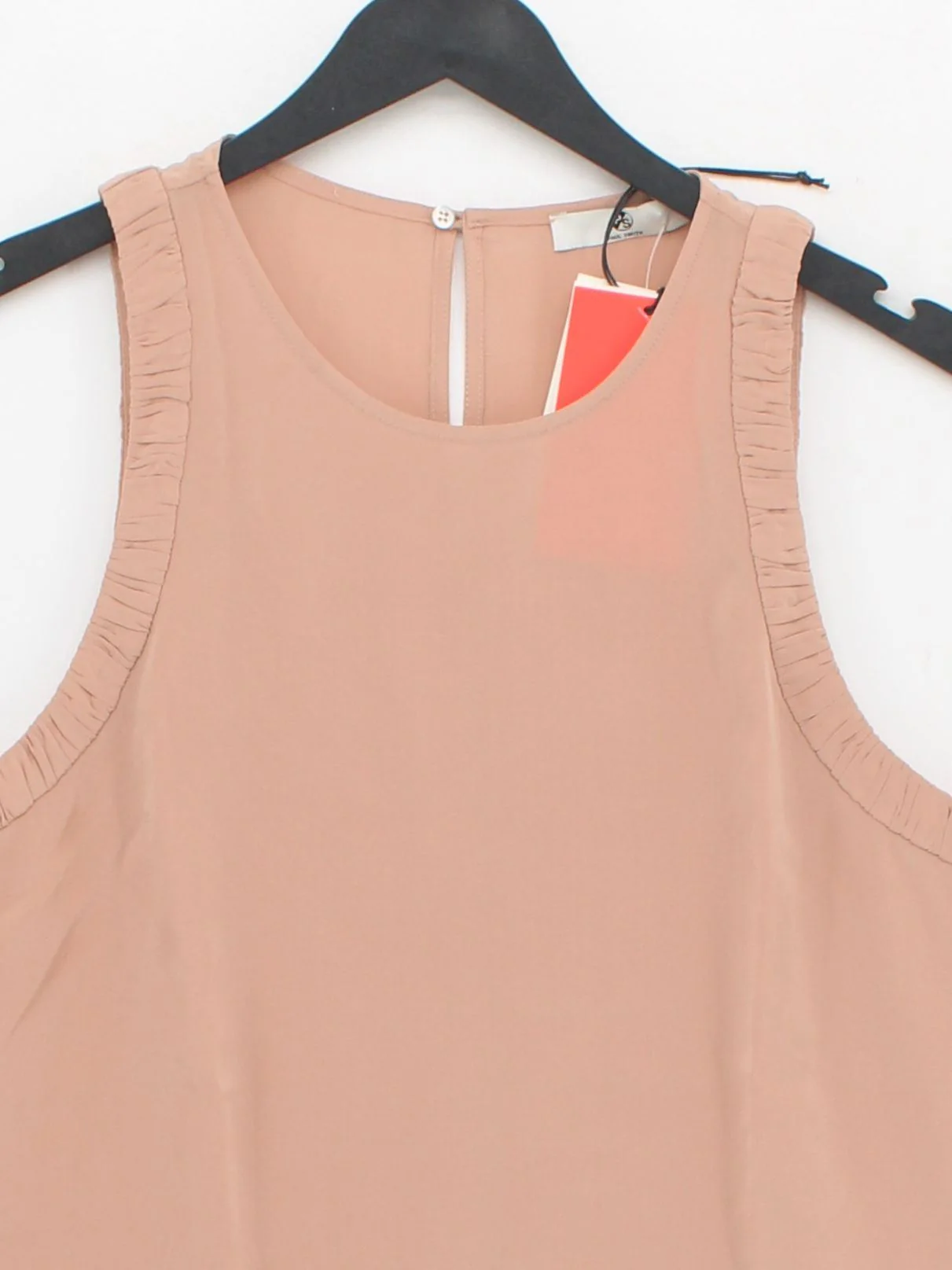 Paul Smith Women's Top UK 14 Tan 100% Silk Basic New with tags - Image 3