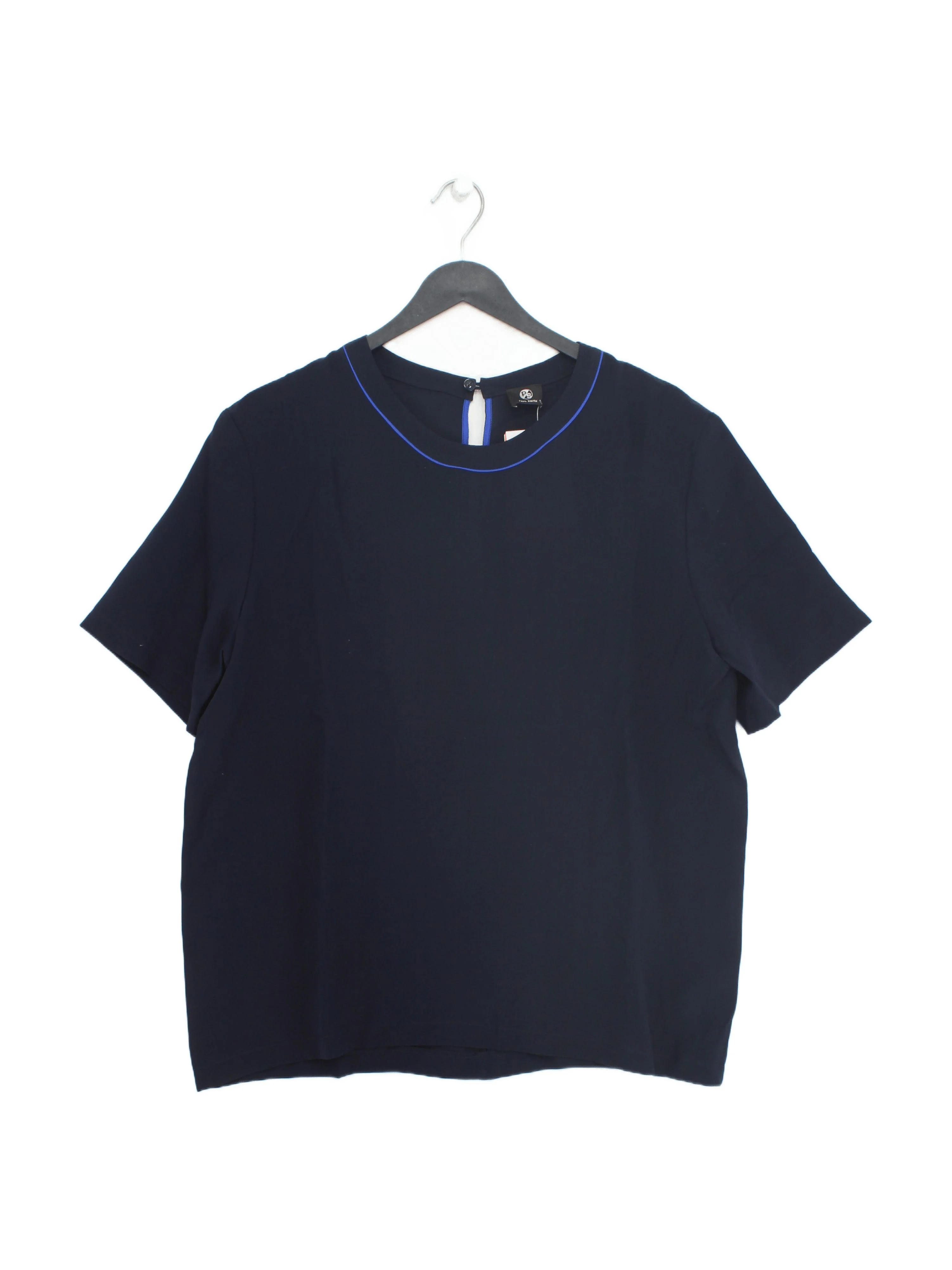 Paul Smith Women's Top UK 16 Blue 100% Silk Basic New with tags