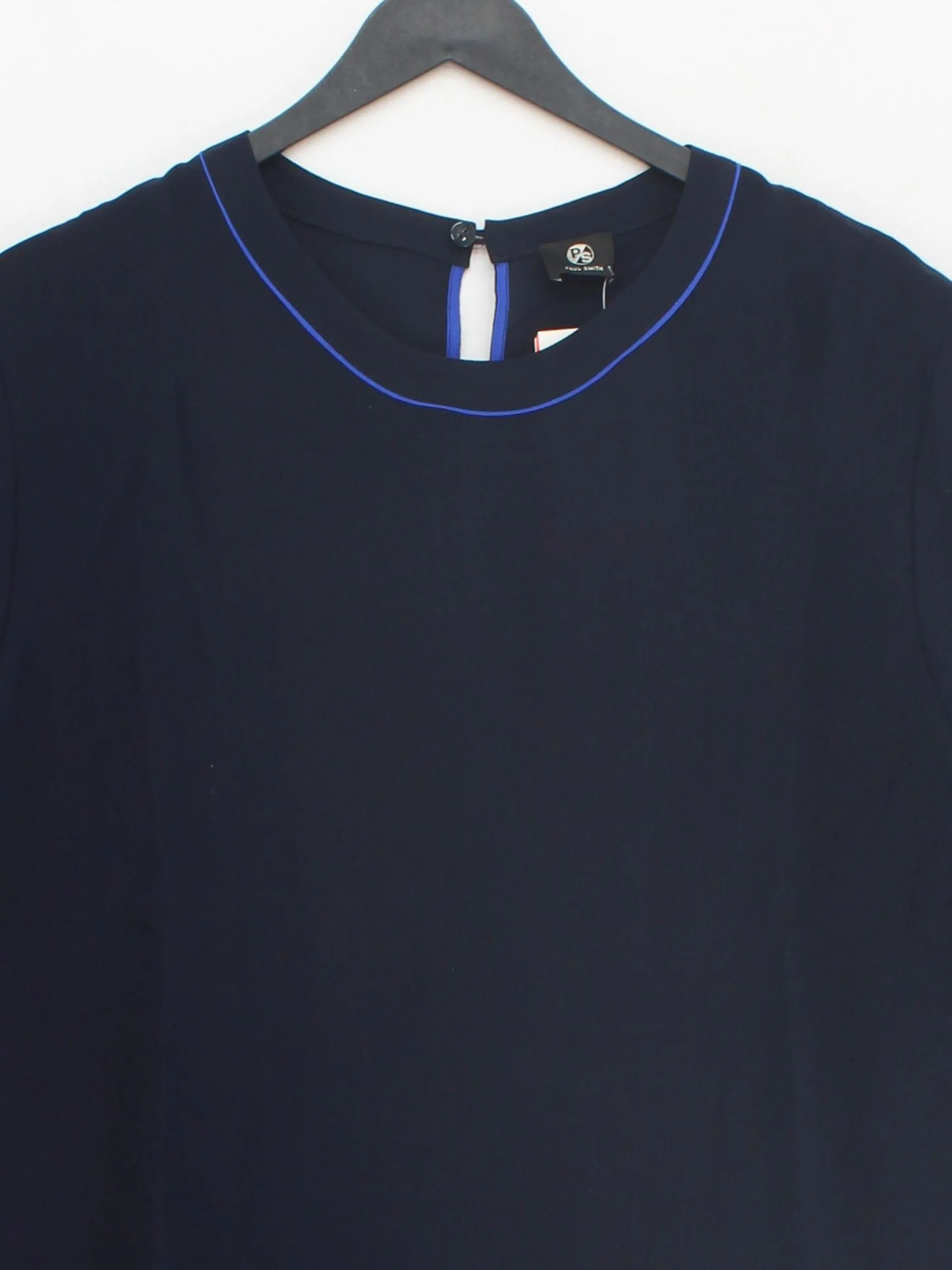 Paul Smith Women's Top UK 16 Blue 100% Silk Basic New with tags - Image 3