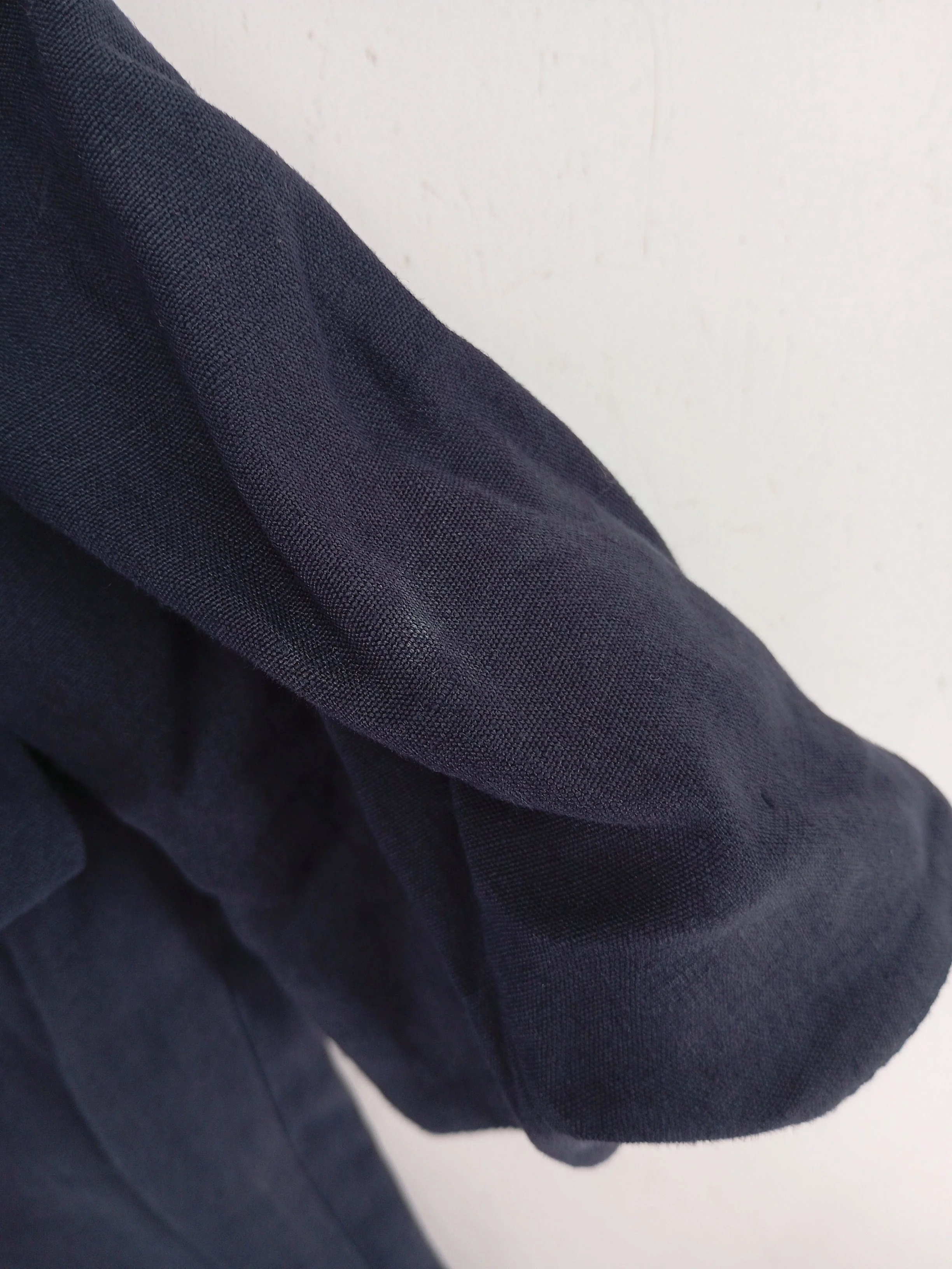 Paul Smith Women's Trousers UK 12 Blue Wool with Cotton, Other Tapered Chino - Image 5
