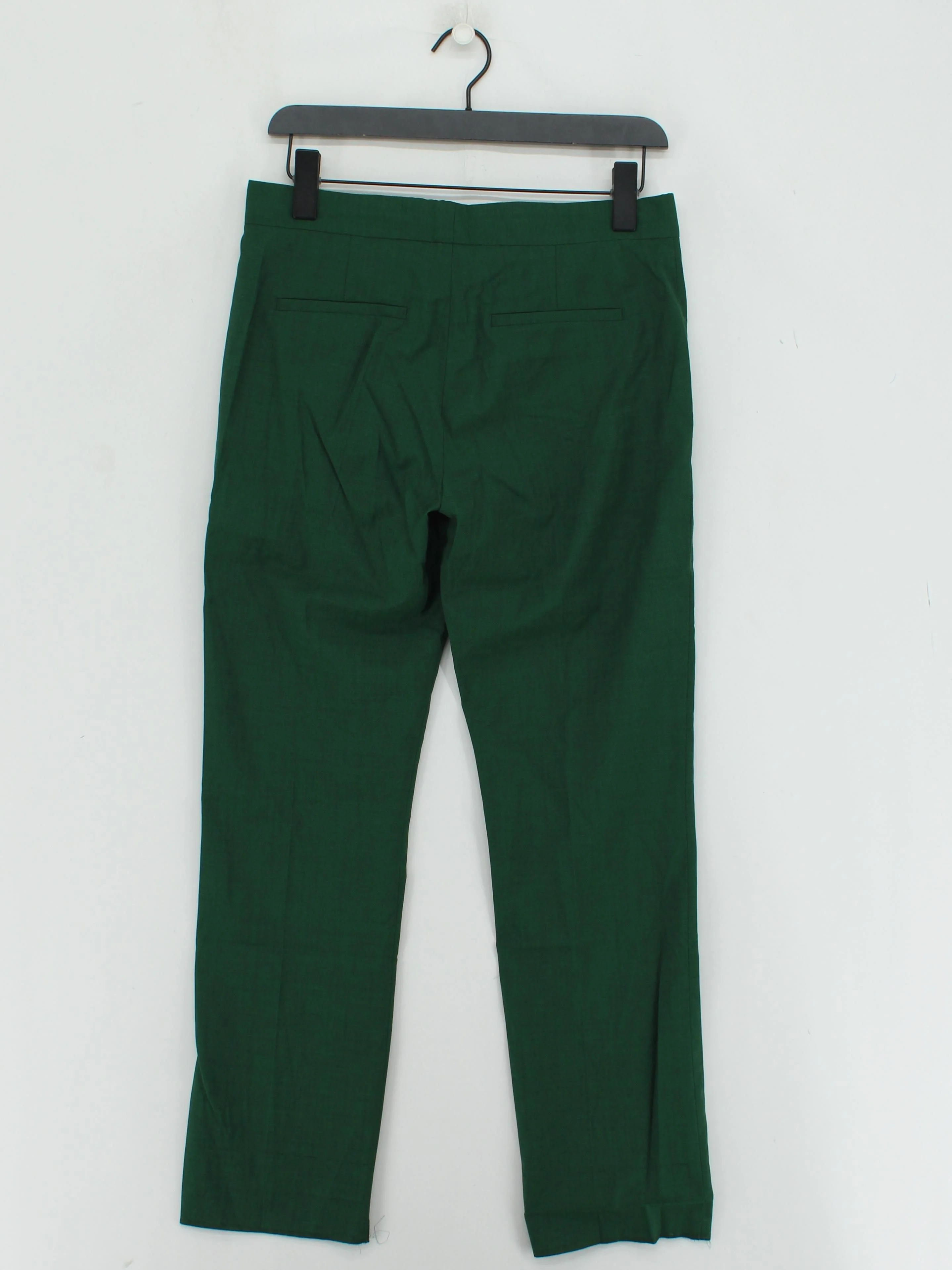 Paul Smith Women's Trousers UK 12 Green 100% Other Straight Chino - Image 2
