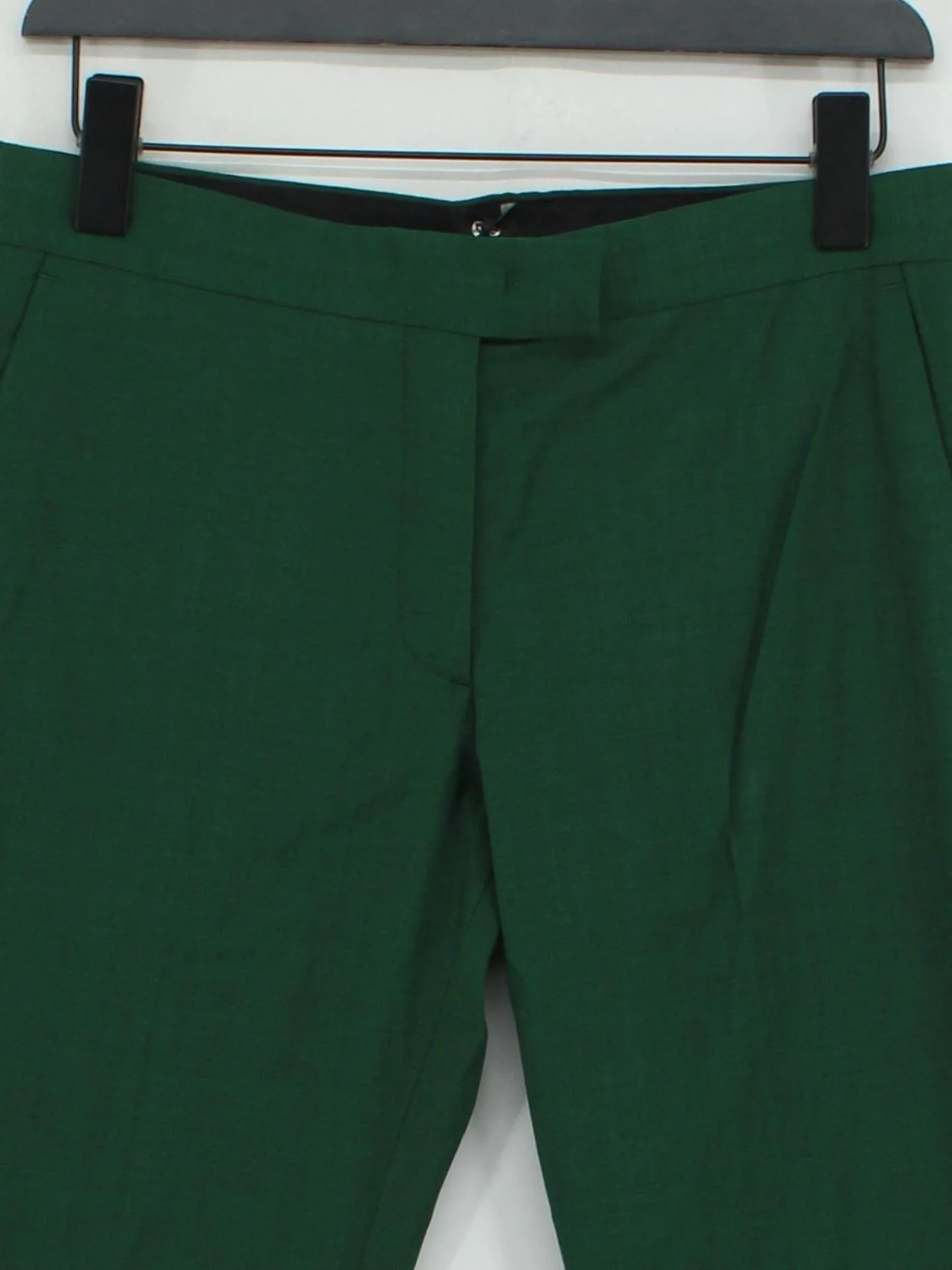 Paul Smith Women's Trousers UK 12 Green 100% Other Straight Chino - Image 3