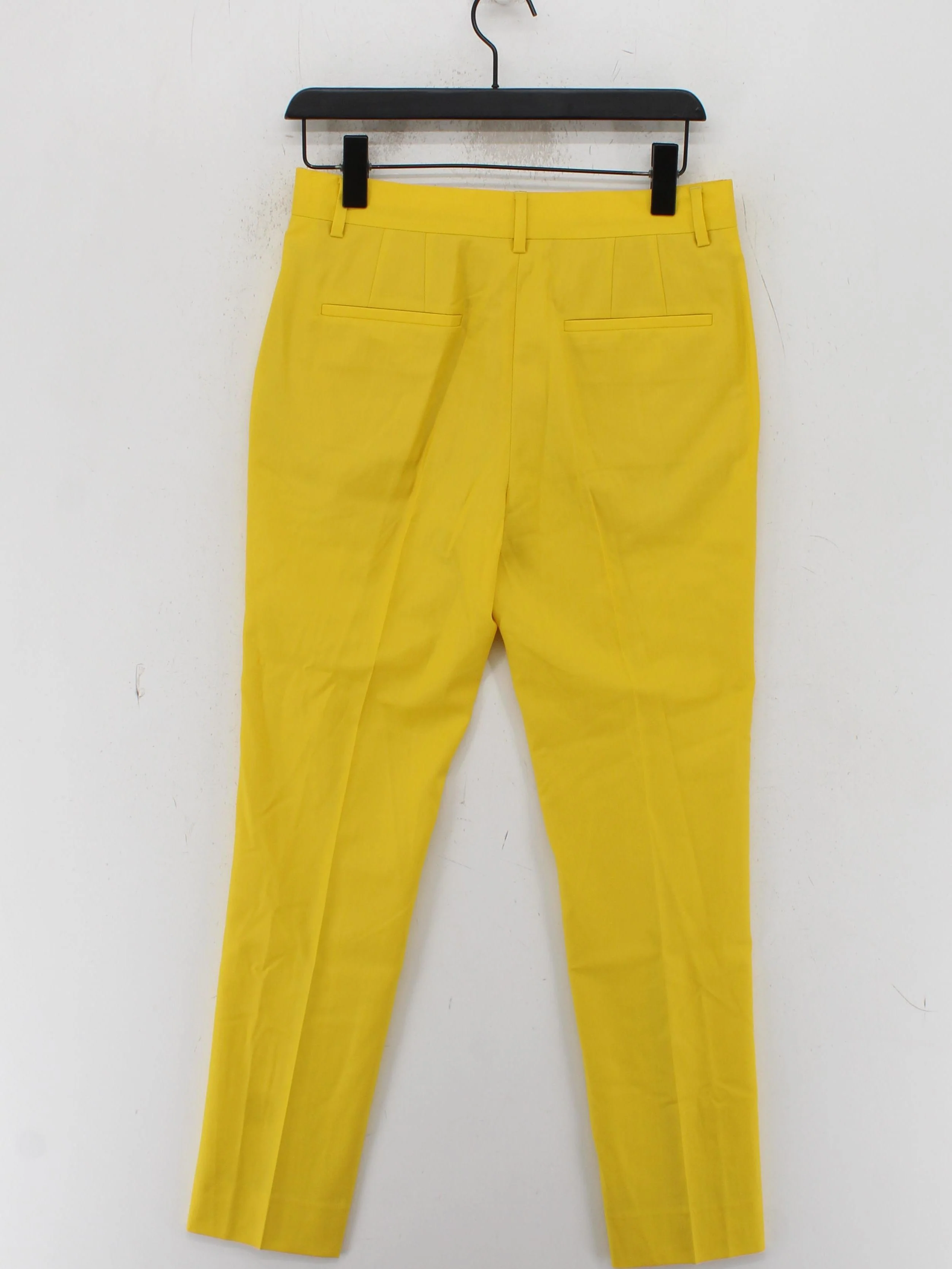 Paul Smith Women's Trousers UK 12 Yellow 100% Wool Straight Chino New with tags - Image 2