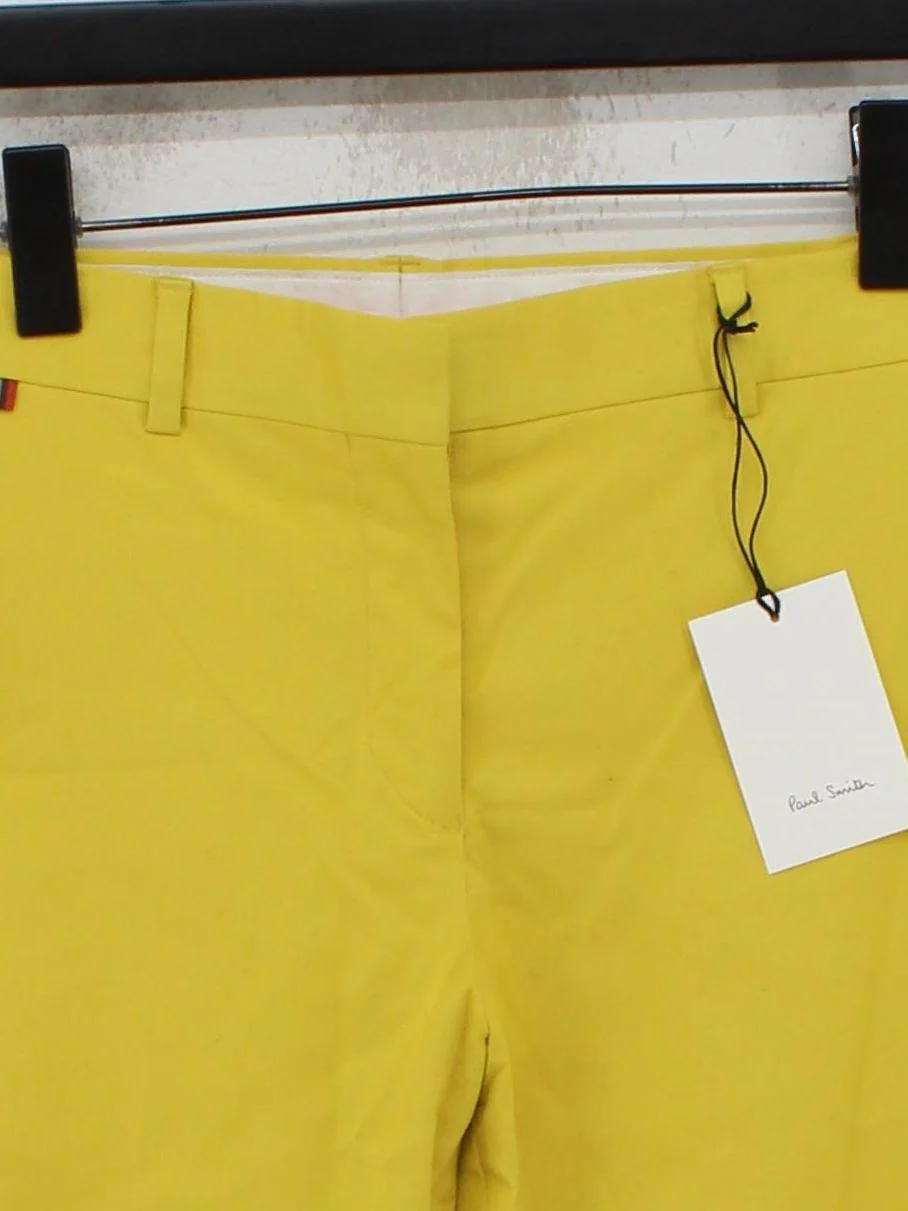 Paul Smith Women's Trousers UK 12 Yellow Cotton New with tags - Image 3