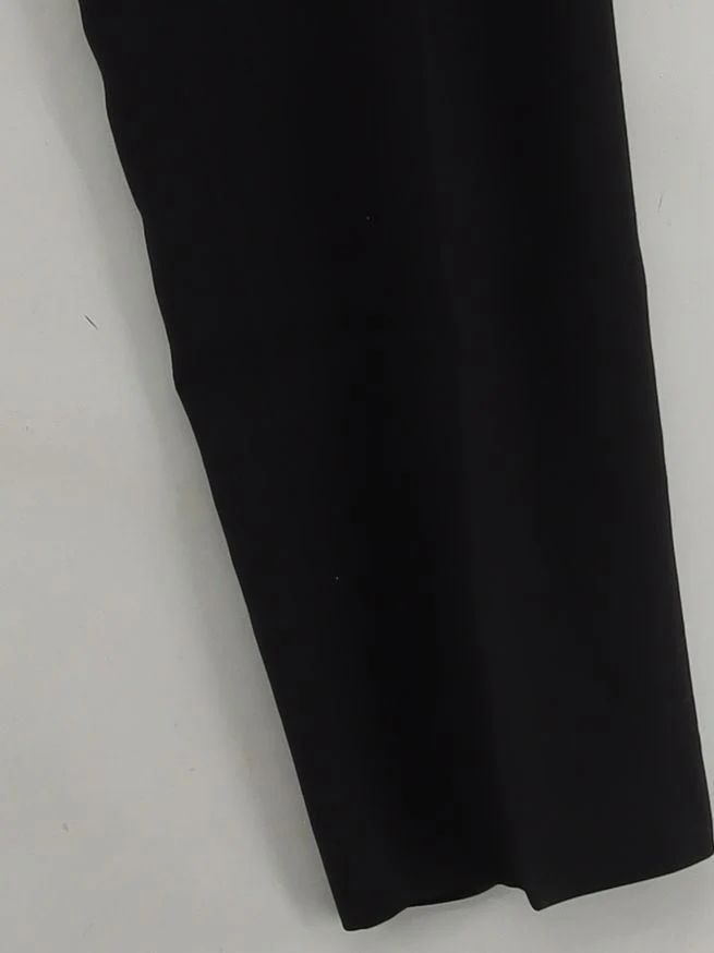 Paul Smith Women's Trousers UK 14 Black 100% Other Straight Chino - Image 4