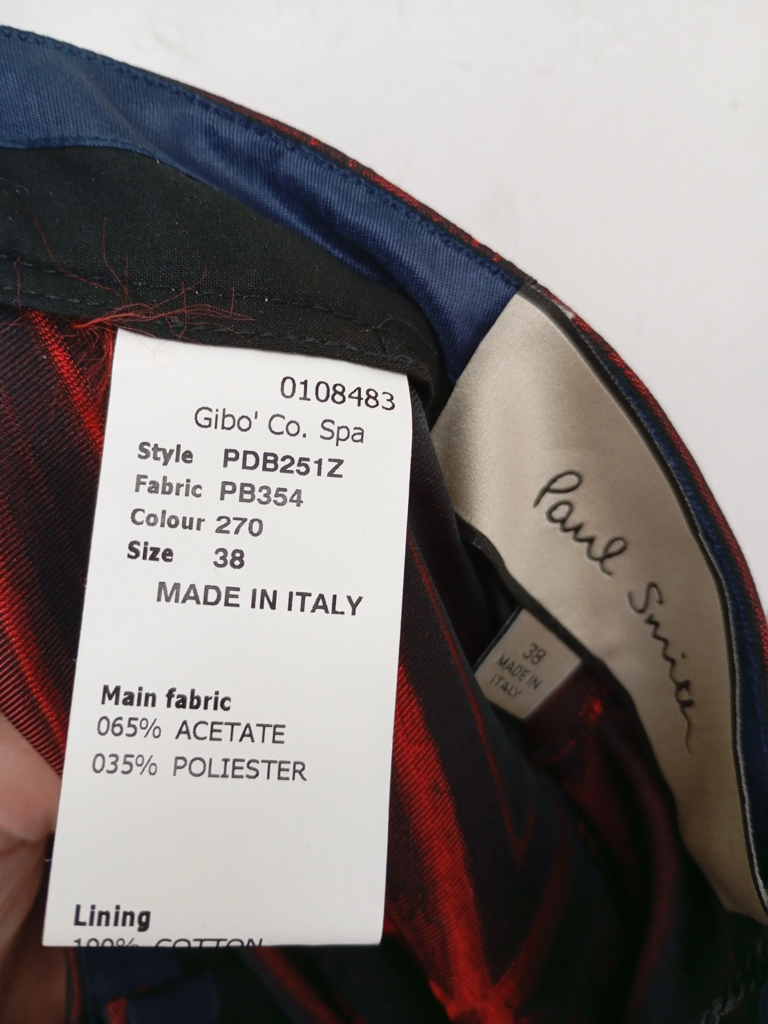 Paul Smith Women's Trousers UK 6 Red Acetate New with tags - Image 6