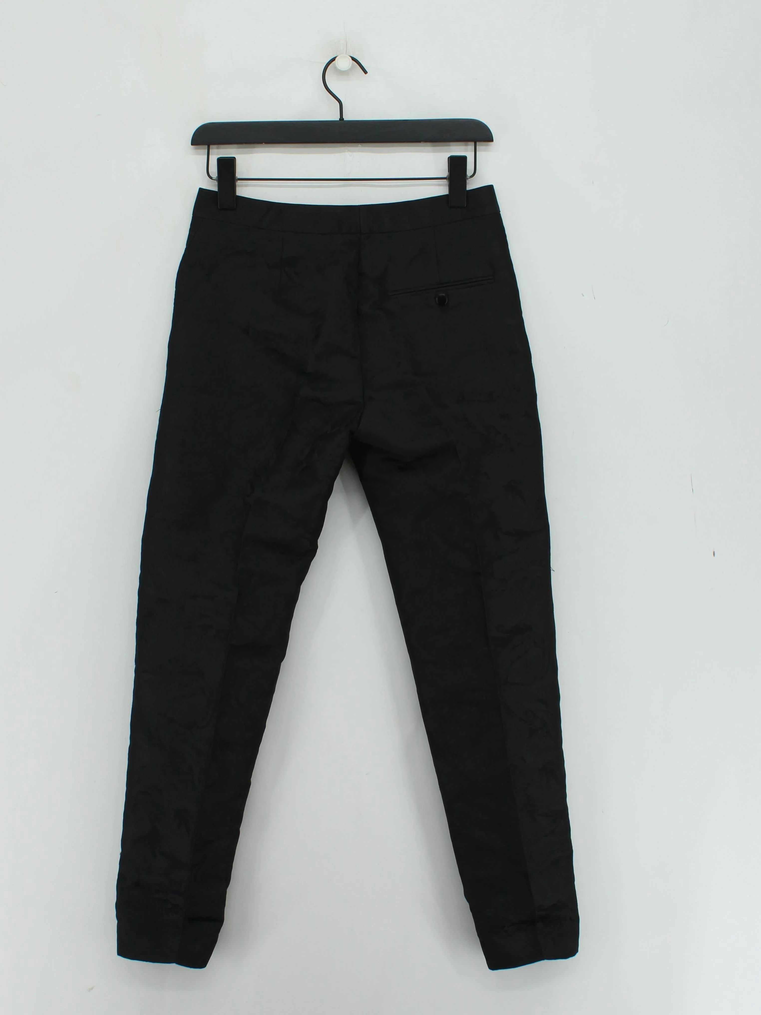 Paul Smith Women's Trousers W 30 in Black 100% Polyester Straight Chino - Image 2