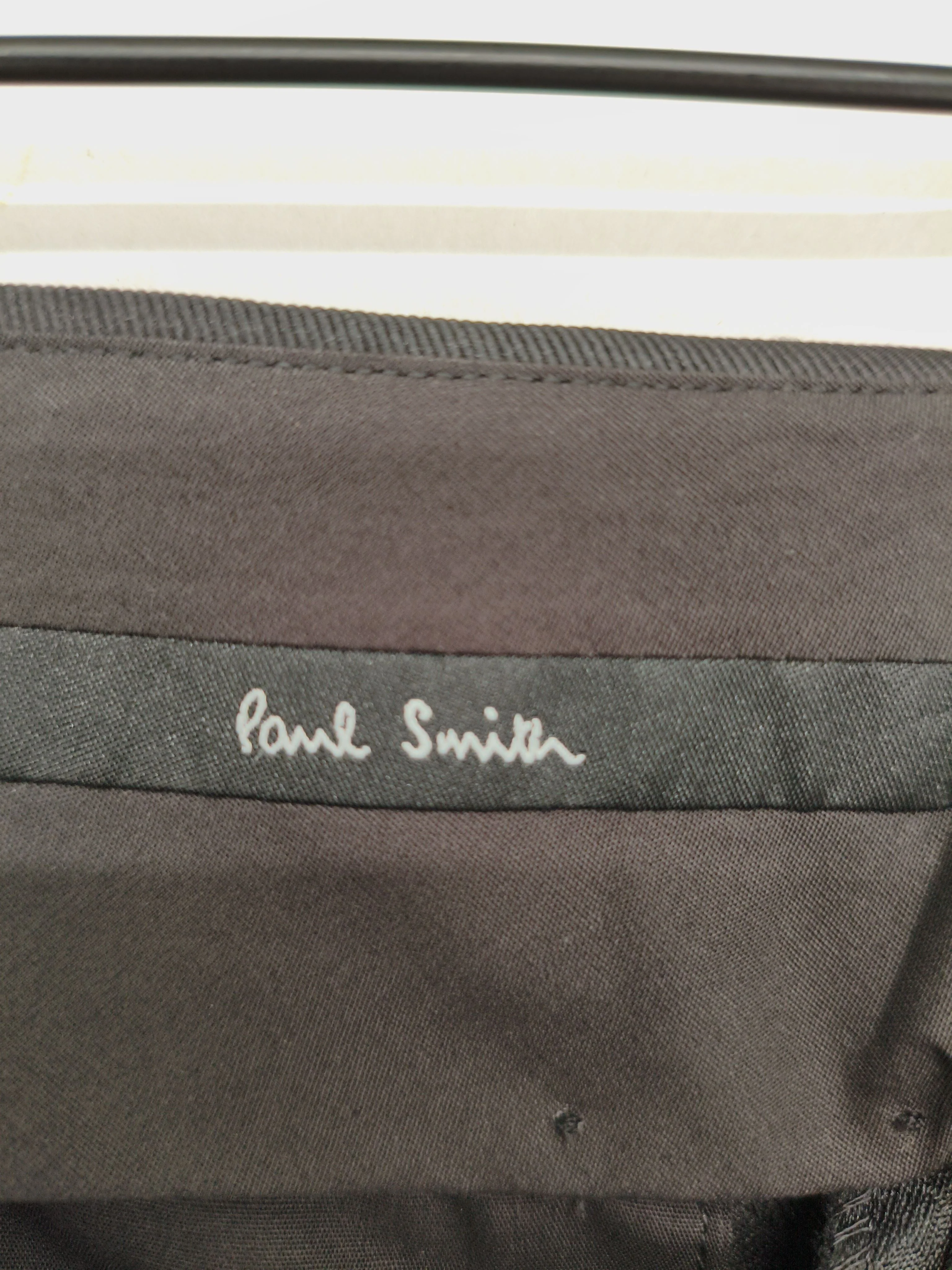 Paul Smith Women's Trousers W 30 in Black 100% Polyester Straight Chino - Image 6