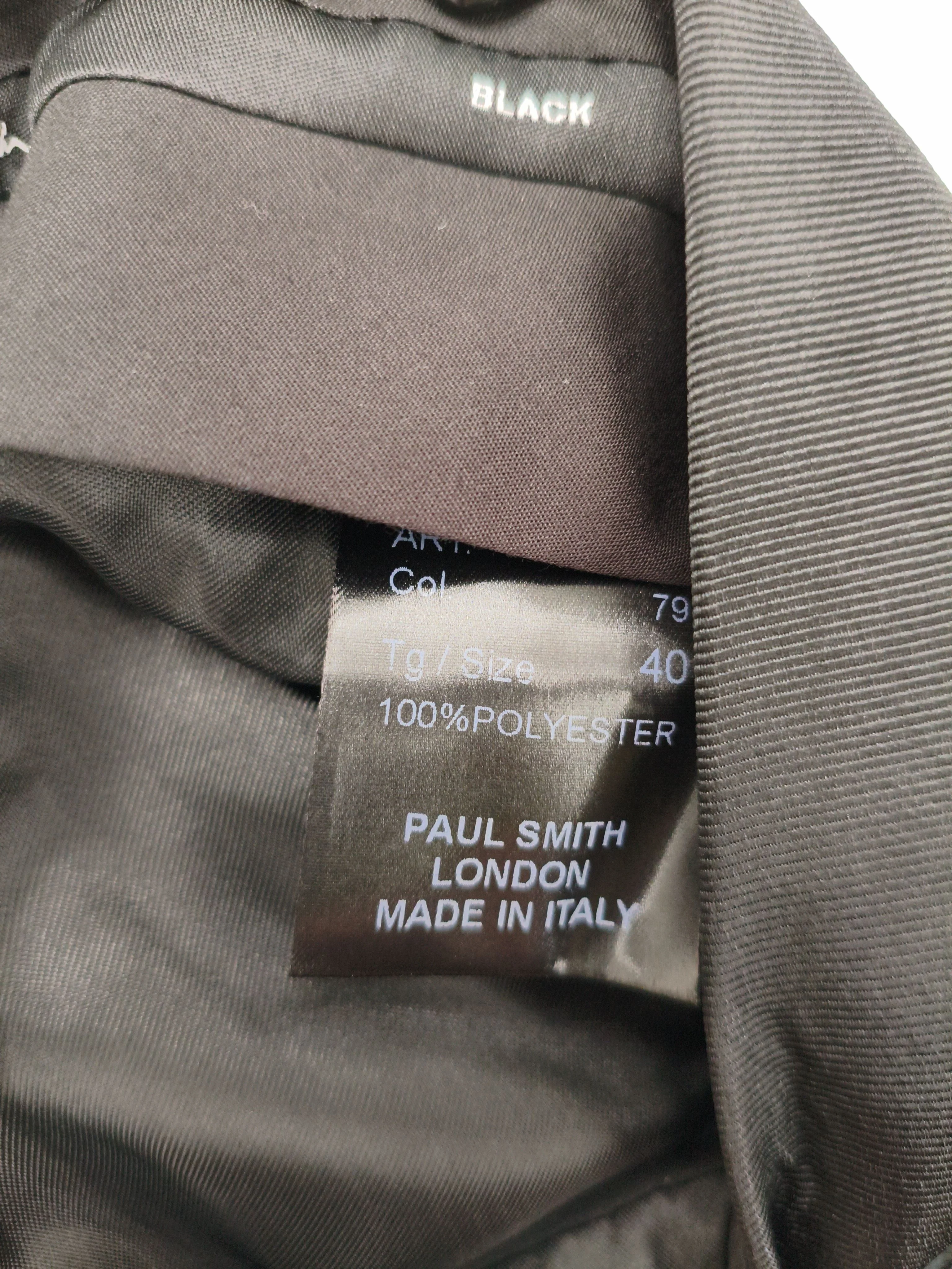 Paul Smith Women's Trousers W 30 in Black 100% Polyester Straight Chino - Image 7