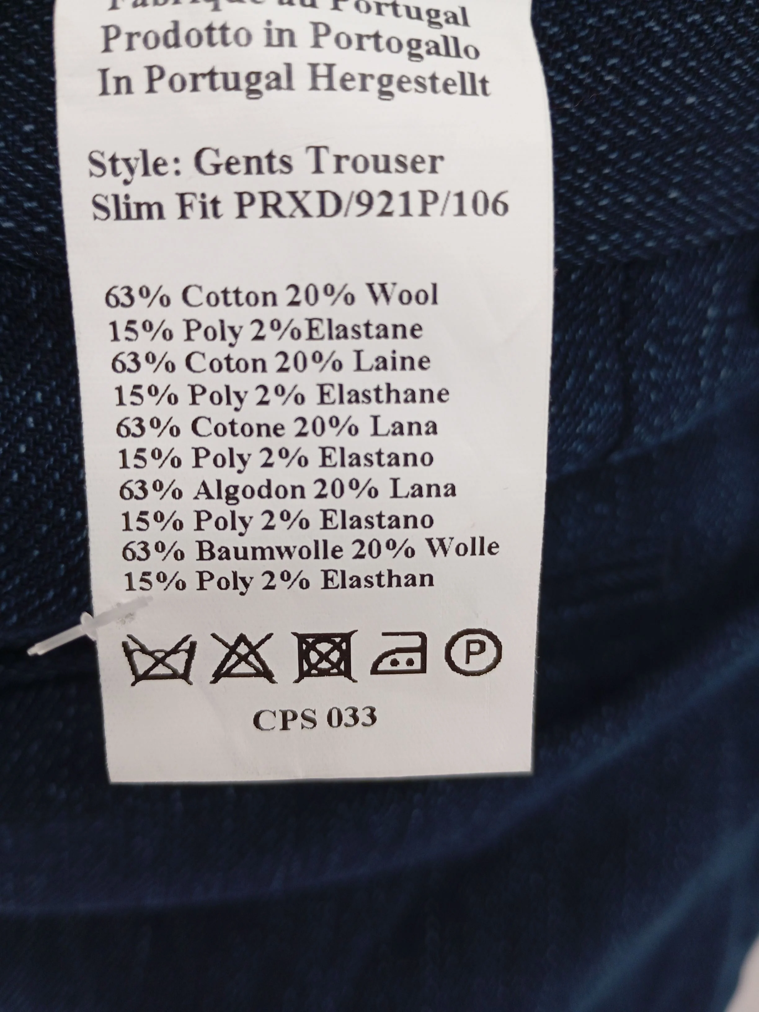 Paul Smith Women's Trousers W 32 in Blue Cotton New with tags - Image 6