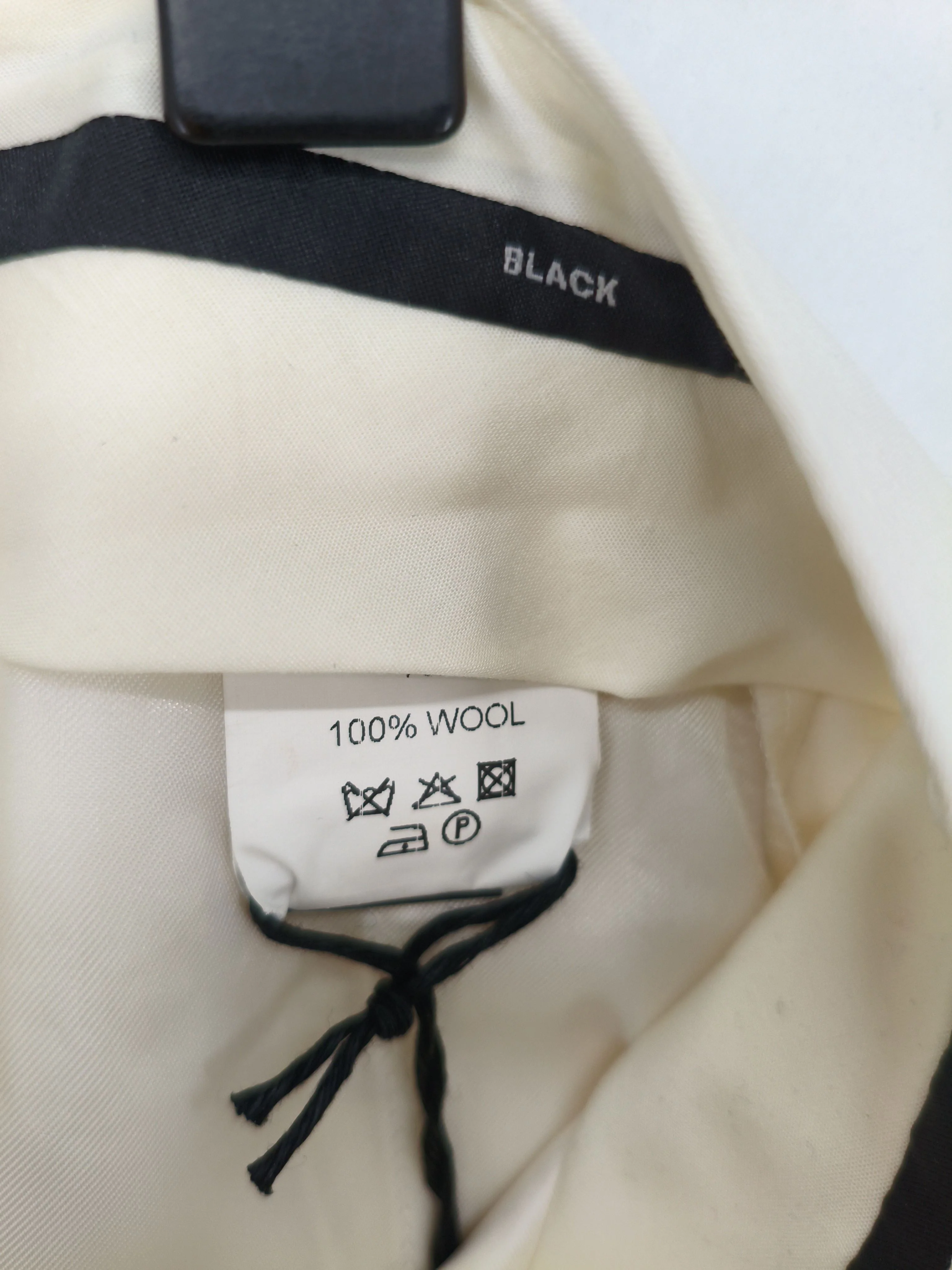 Paul Smith Women's Trousers W 32 in Cream 100% Wool Tapered Chino New with tags - Image 6