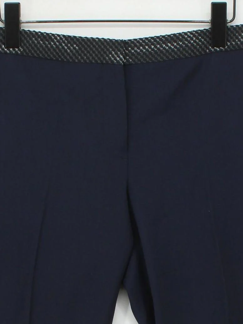 Paul Smith Women's Trousers W 34 in Blue 100% Wool Tapered Chino - Image 3