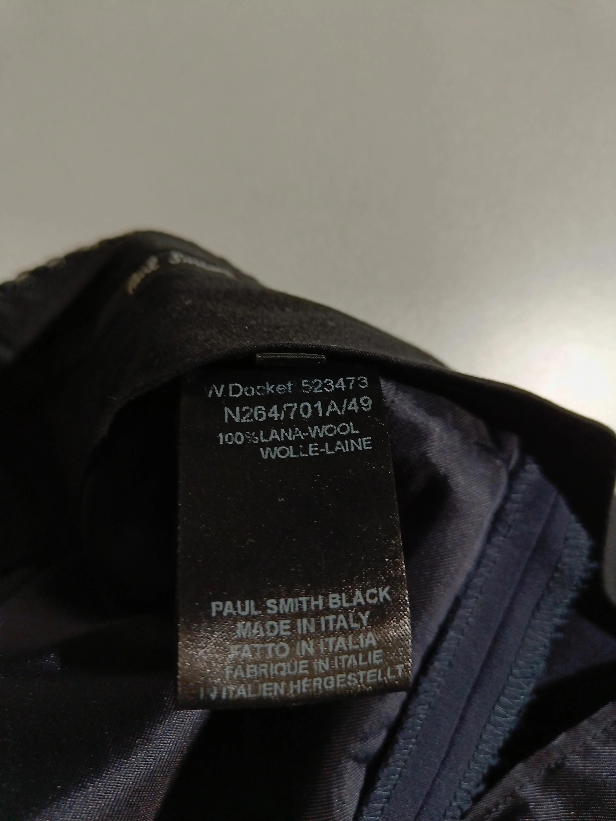 Paul Smith Women's Trousers W 34 in Blue 100% Wool Tapered Chino - Image 6