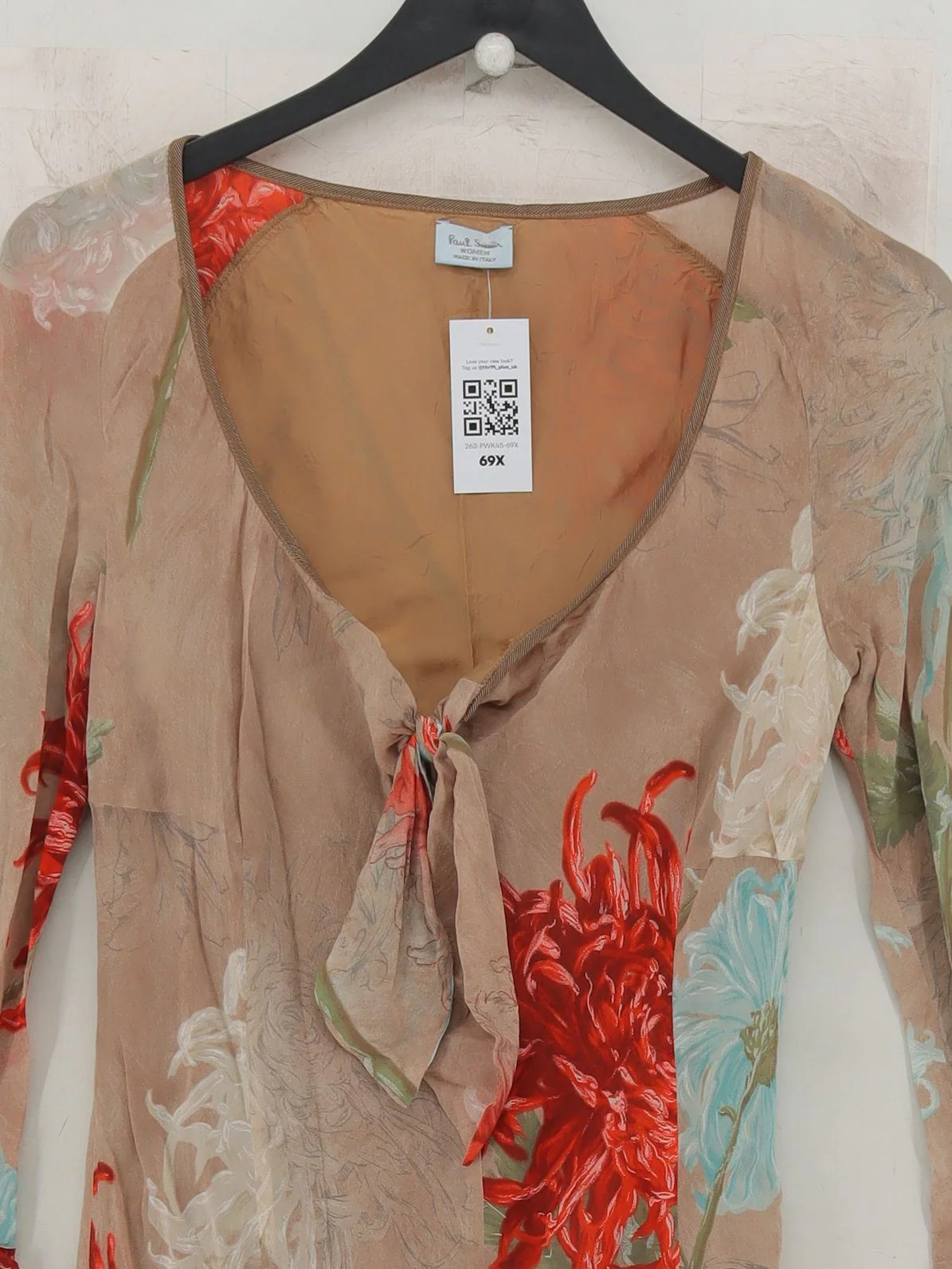 Paul Smith Wrap Midi Dress in Brown - Image 3