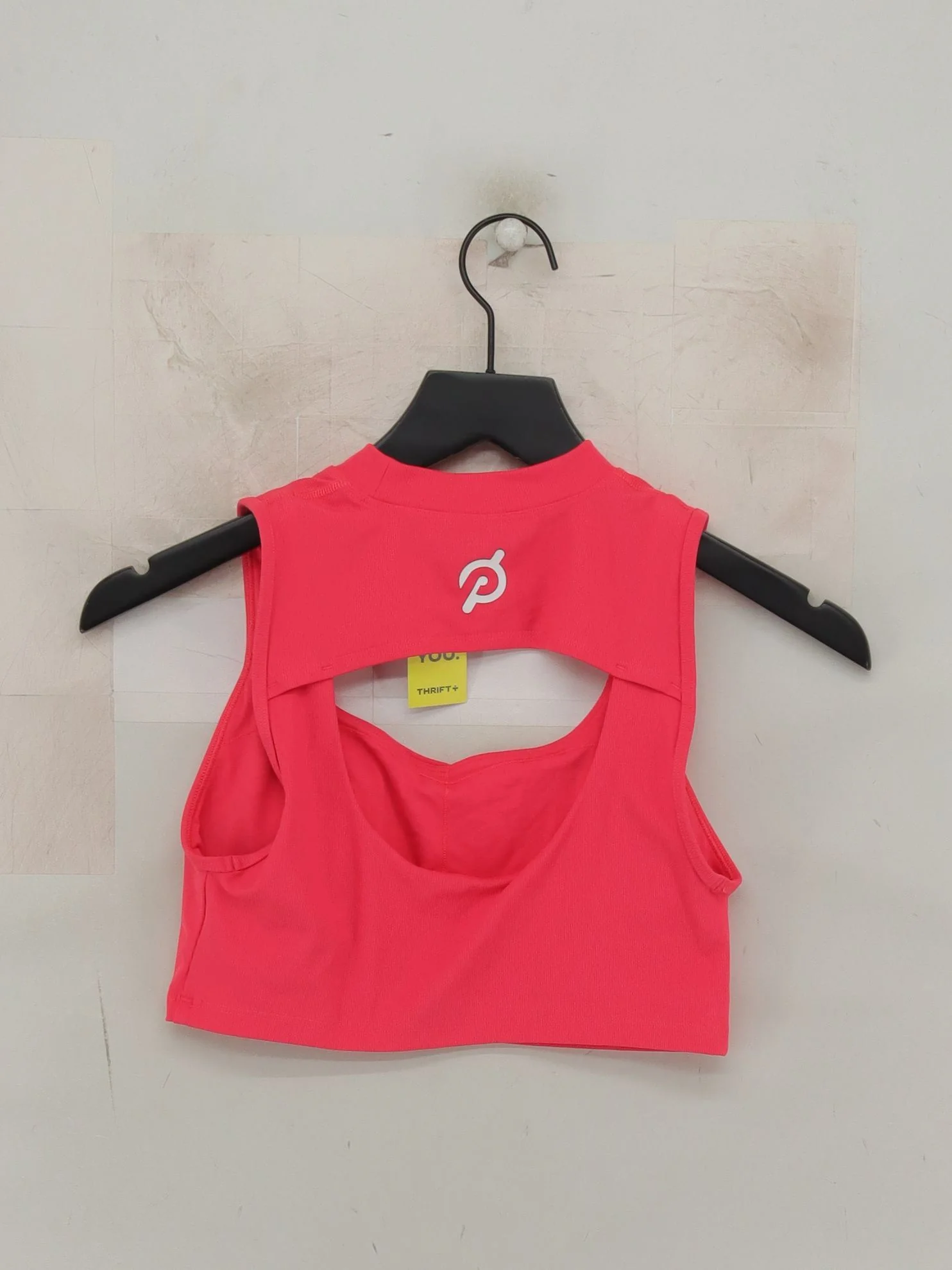 Peloton Women's Top S Pink Polyester with Elastane Sleeveless Round Neck Cropped - Image 2