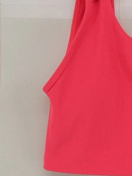 Peloton Women's Top S Pink Polyester with Elastane Sleeveless Round Neck Cropped - Image 4