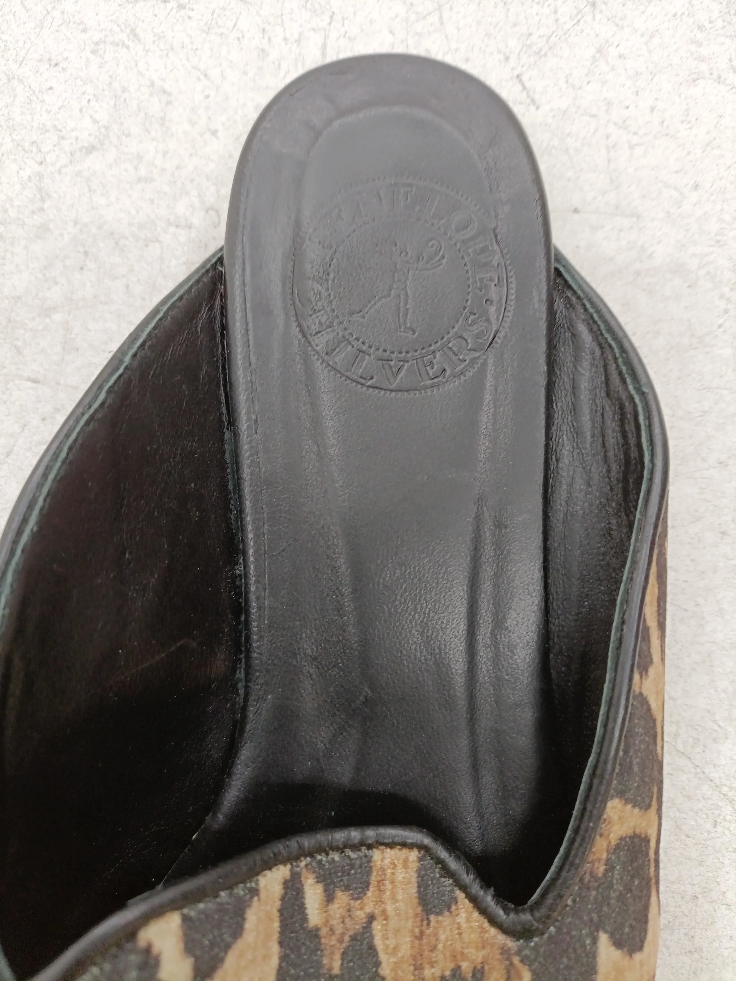 Penelope Chilvers Women's Flat Shoes UK 4 Multi Animal Fur with Leather Slider - Image 6