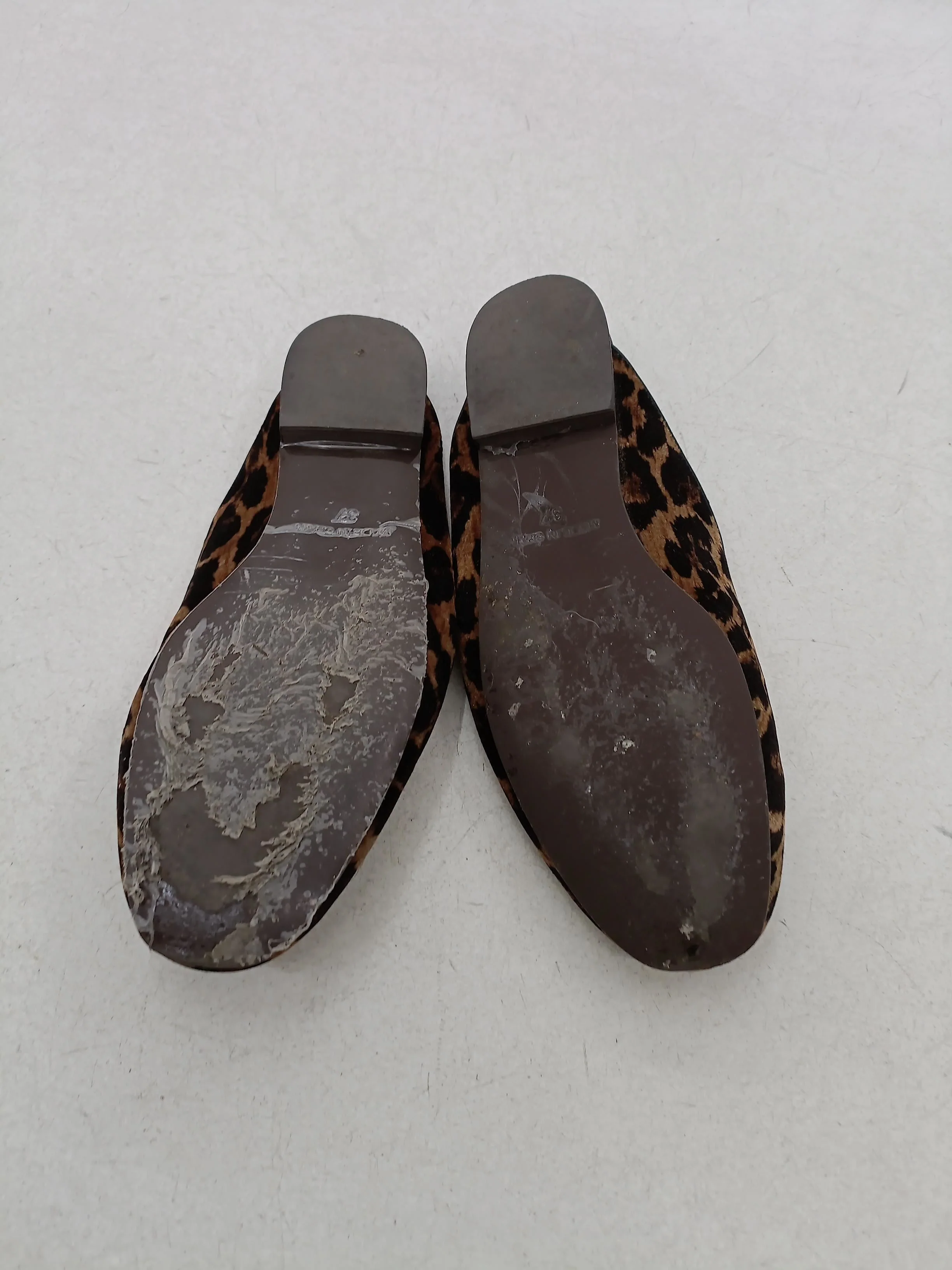 Penelope Chilvers Women's Flat Shoes UK 4 Multi Animal Fur with Leather Slider - Image 7