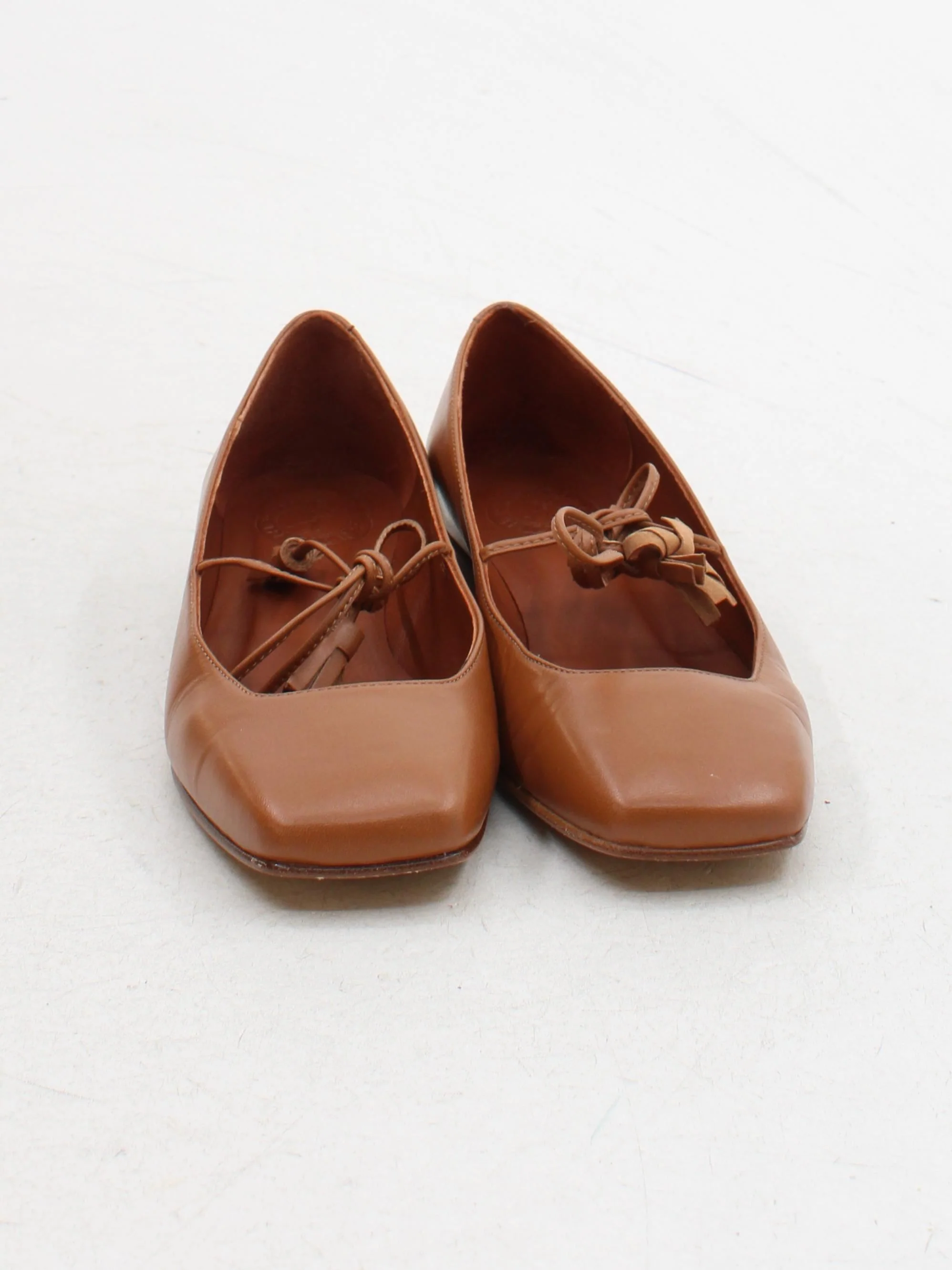 Penelope Chilvers Women's Flat Shoes UK 6 Tan 100% Leather Ballet - Image 2