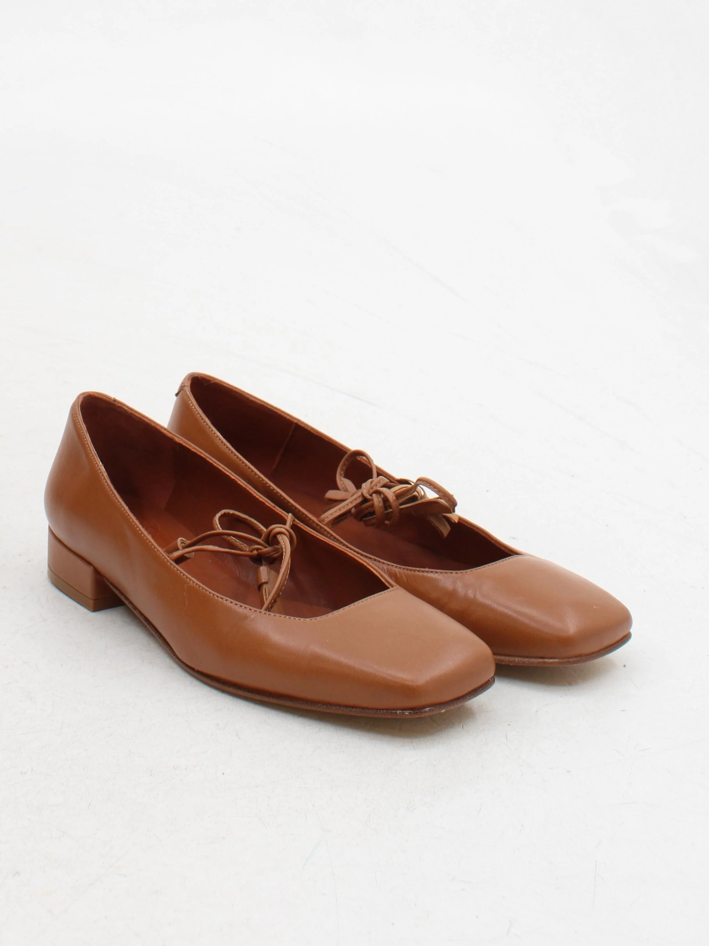Penelope Chilvers Women's Flat Shoes UK 6 Tan 100% Leather Ballet - Image 4