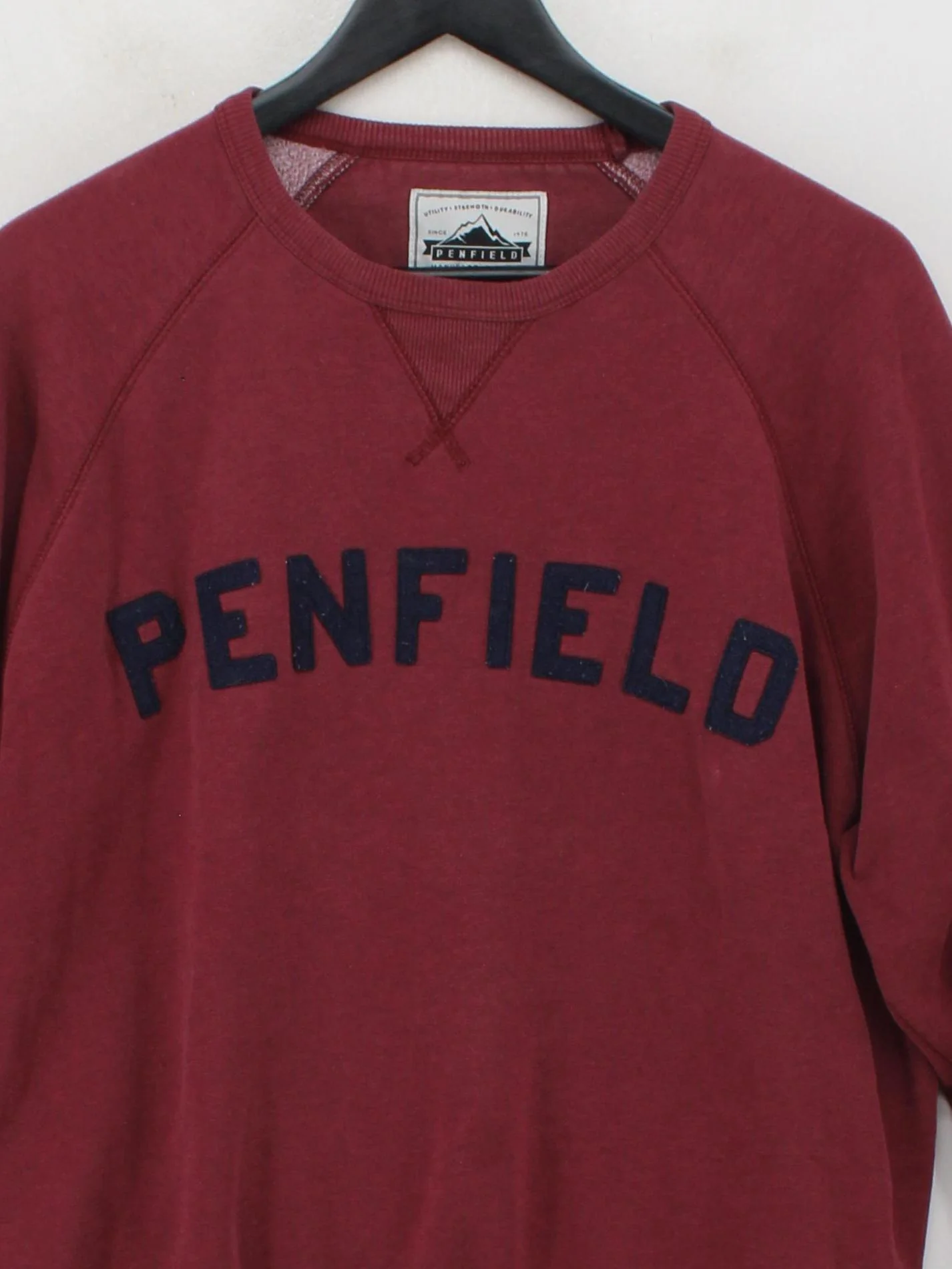 Penfield Men's Hoodie L Red Cotton with Polyester Pullover - Image 3