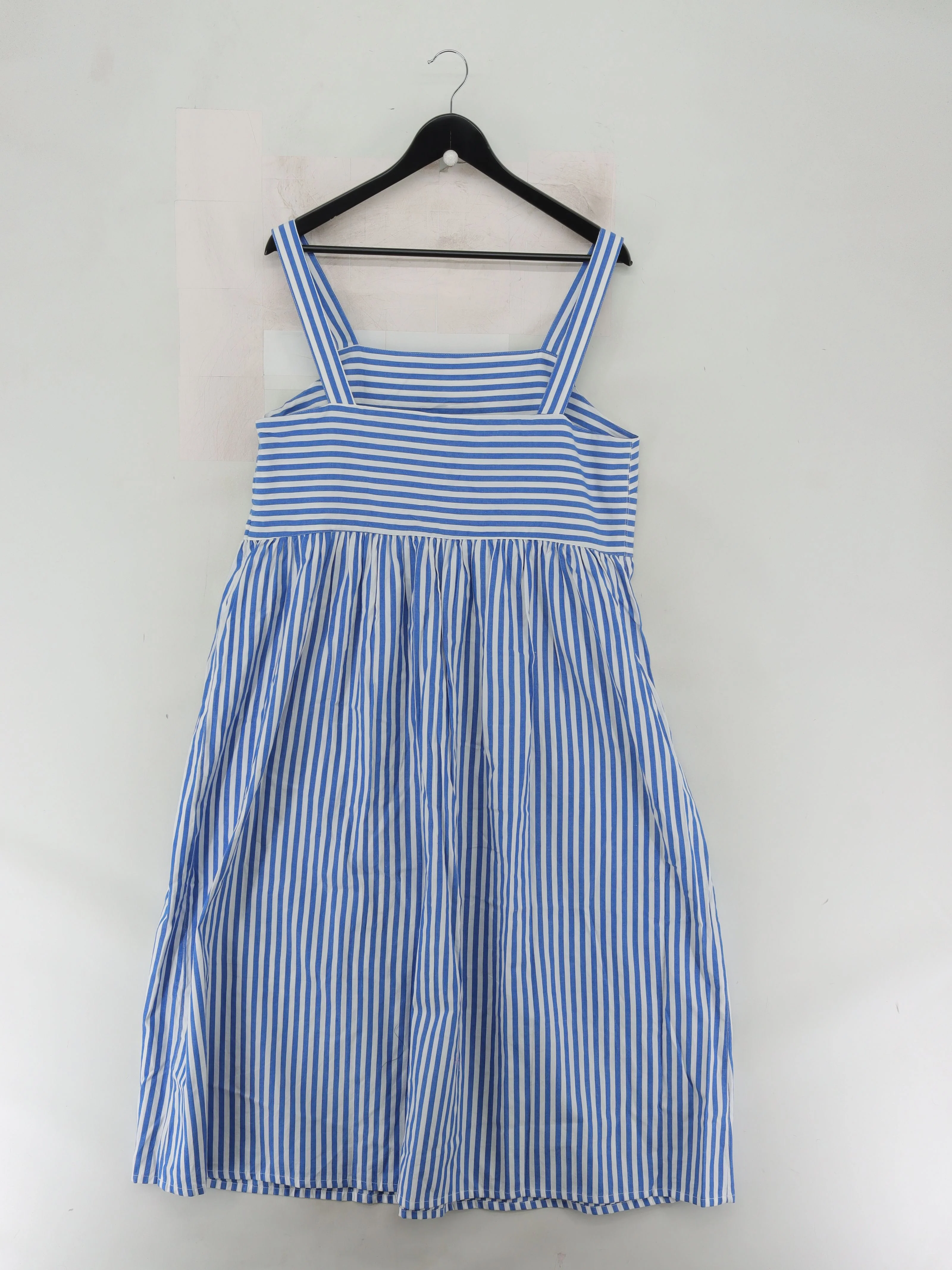 People Tree Pinafore/Dungaree Midi Dress UK16 in Blue - Image 2