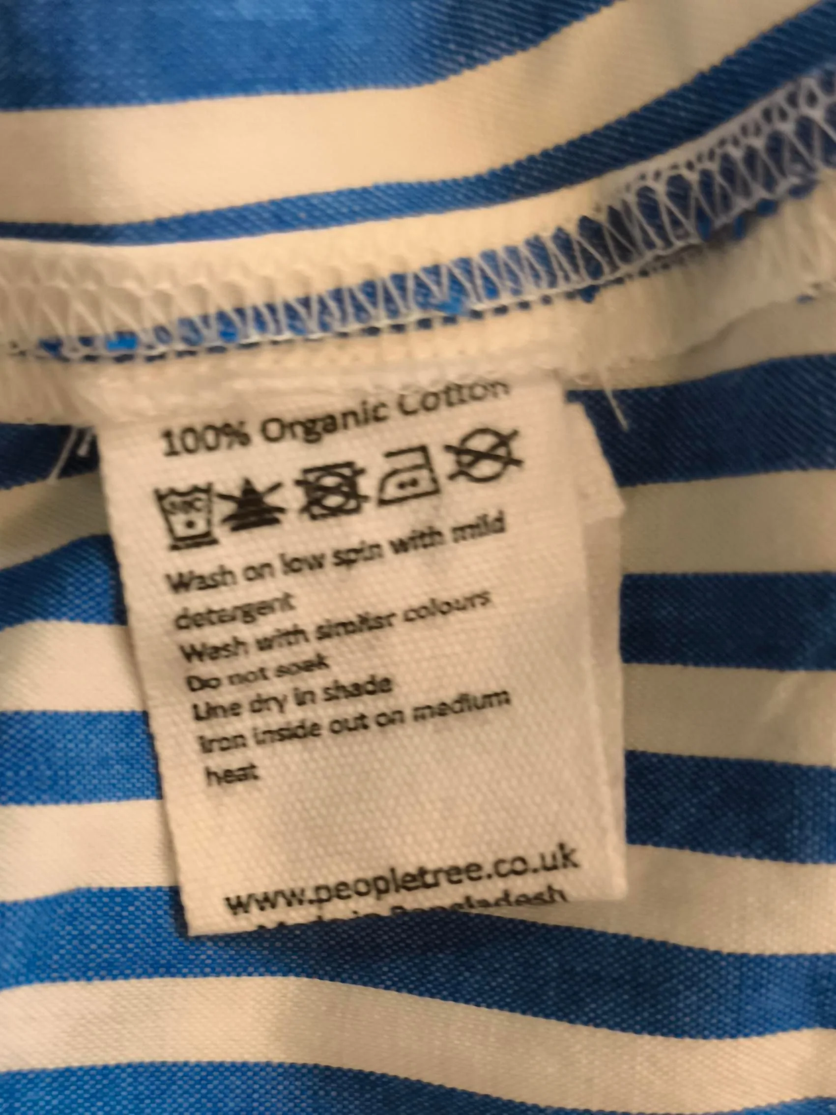 People Tree Pinafore/Dungaree Midi Dress UK16 in Blue - Image 6